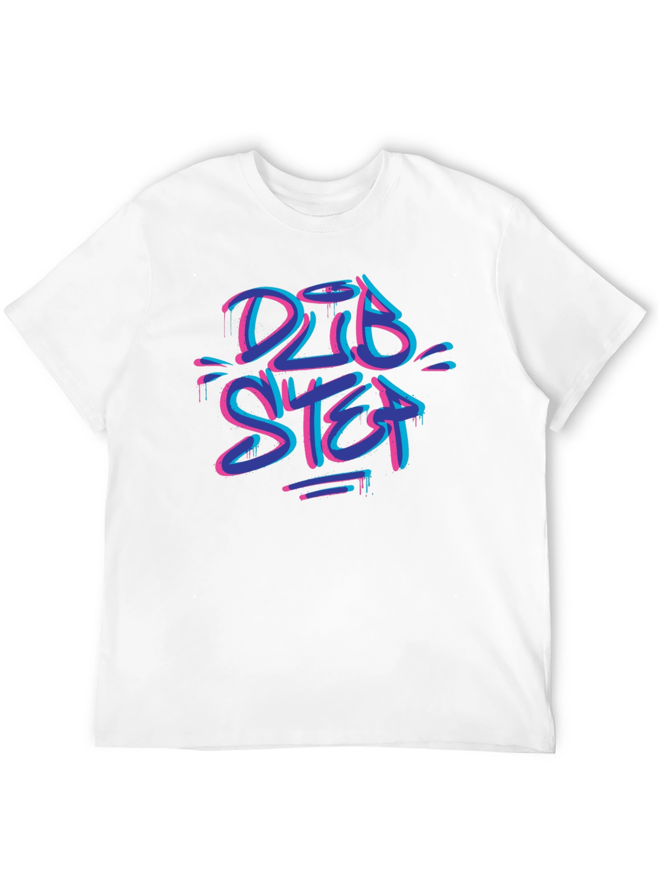 Dubstep Graffiti Graphic T-Shirt - Cool Streetwear Tee