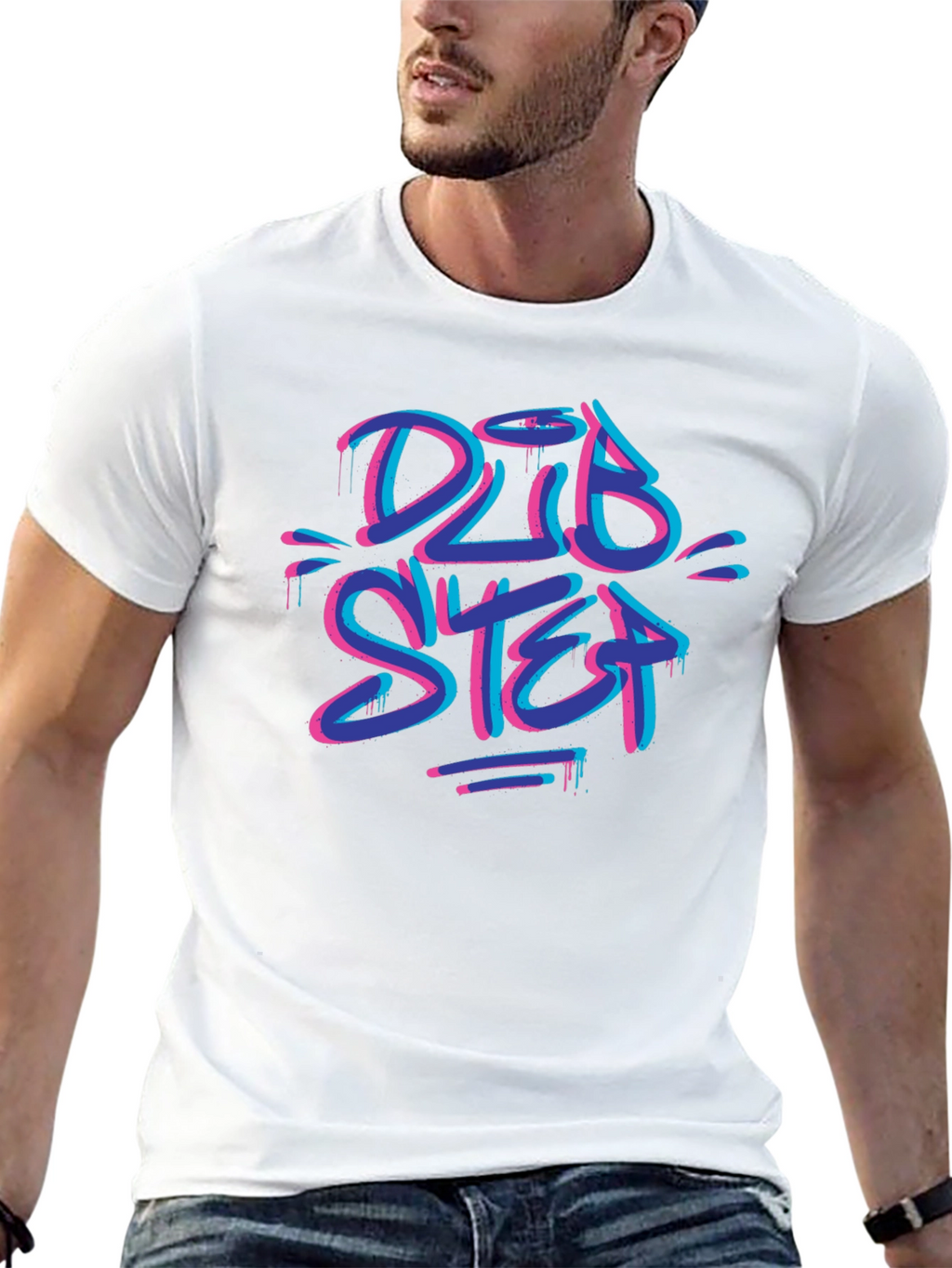 Dubstep Graffiti Graphic T-Shirt - Cool Streetwear Tee
