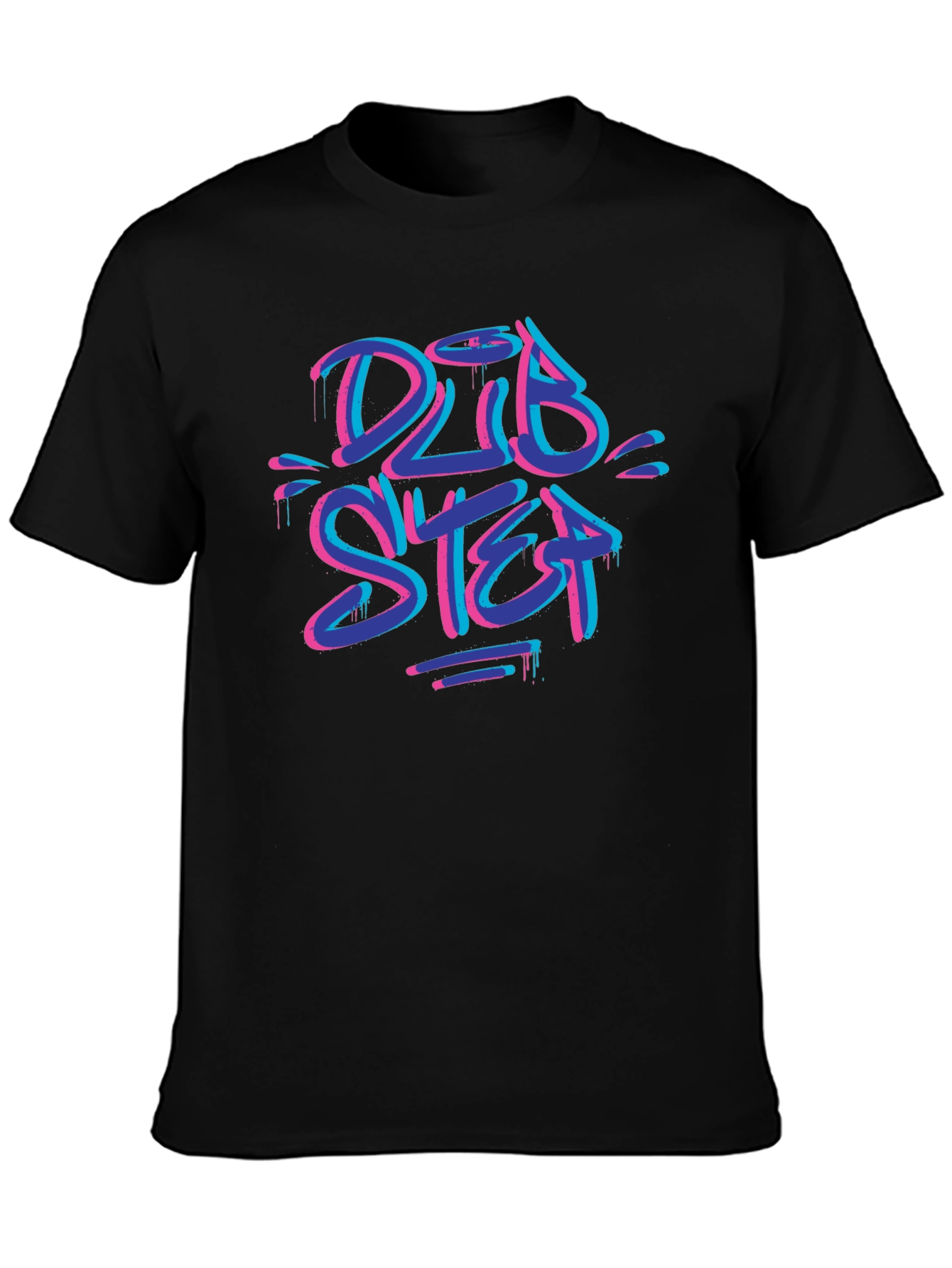 Dubstep Graffiti Graphic T-Shirt - Cool Streetwear Tee