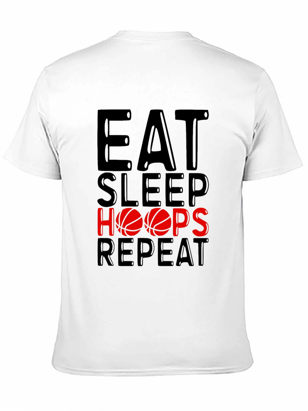 Eat Sleep Hoops Repeat Graphic Tee