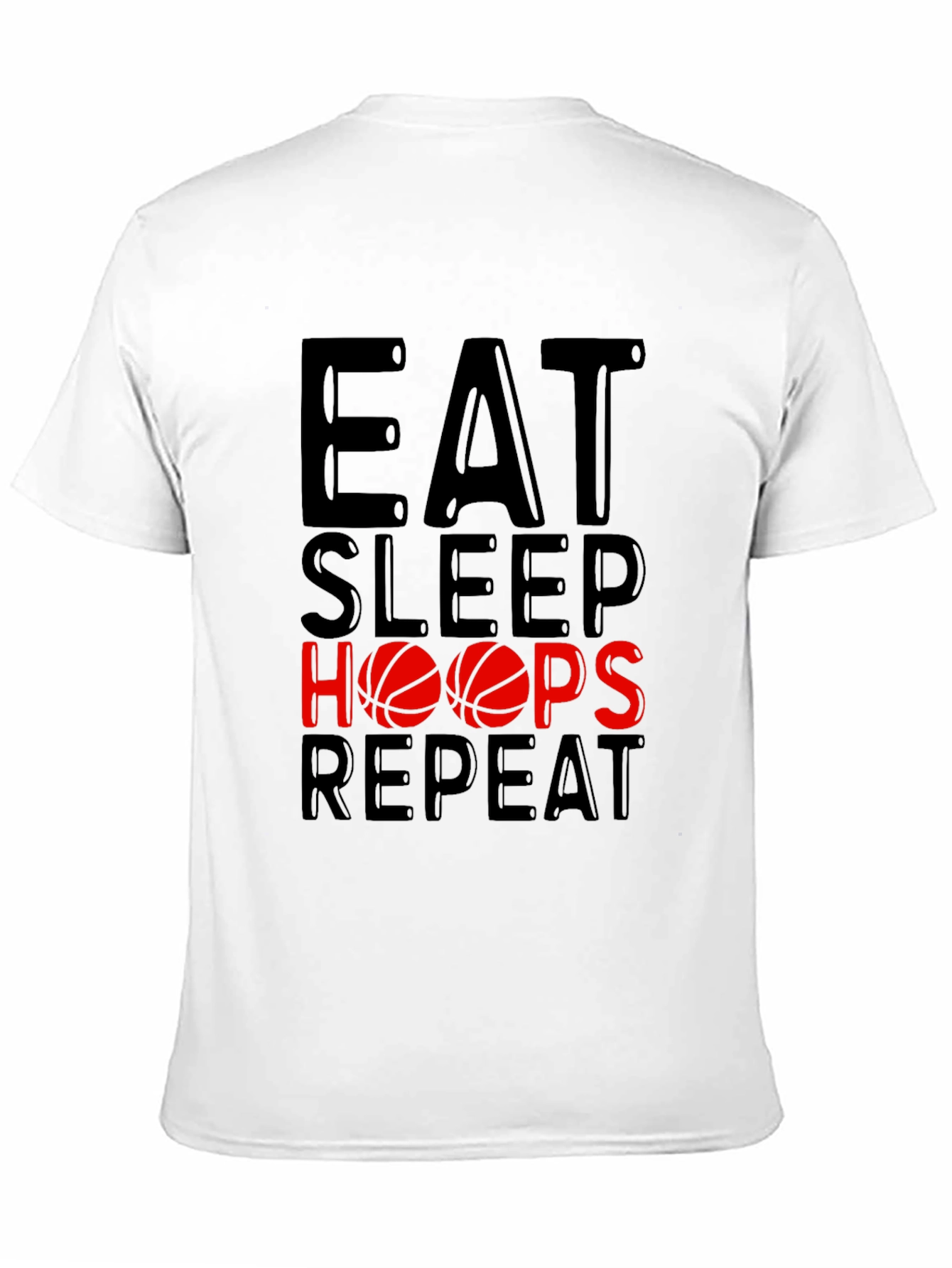 Eat Sleep Hoops Repeat Graphic Tee