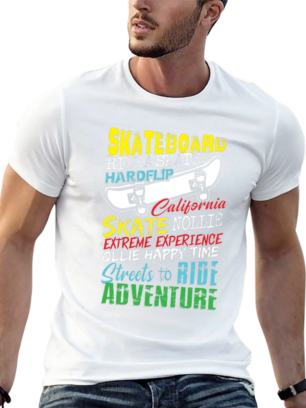 Skateboard Graphic T-Shirt - Ride in Style!