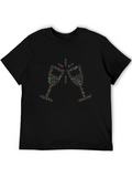 Festive Cheers T-Shirt - Sparkling Snowflake Design