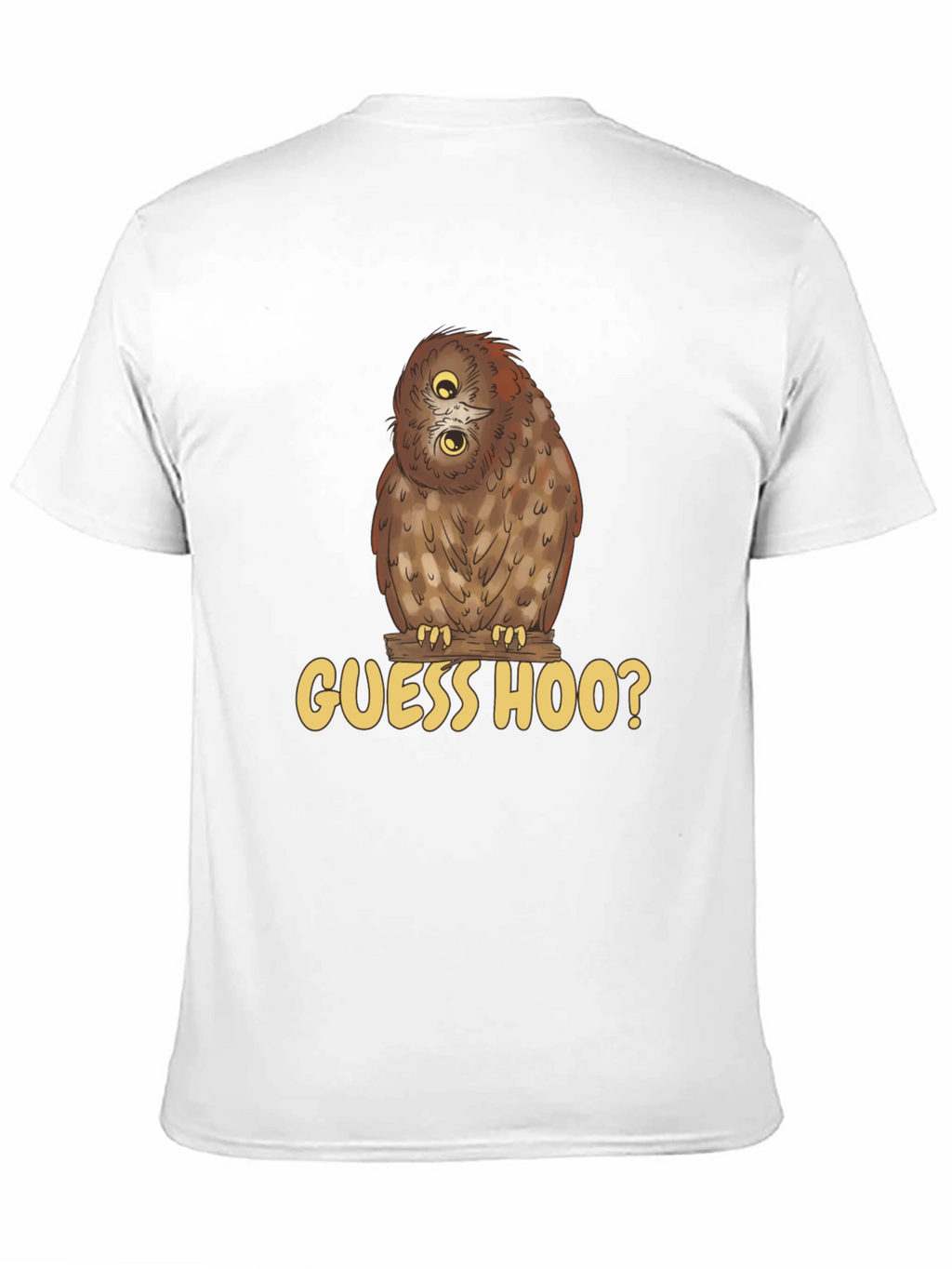 Guess Hoo? Owl Graphic Black T-Shirt