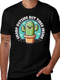 Sharp Outside Tired Inside Cactus T-Shirt