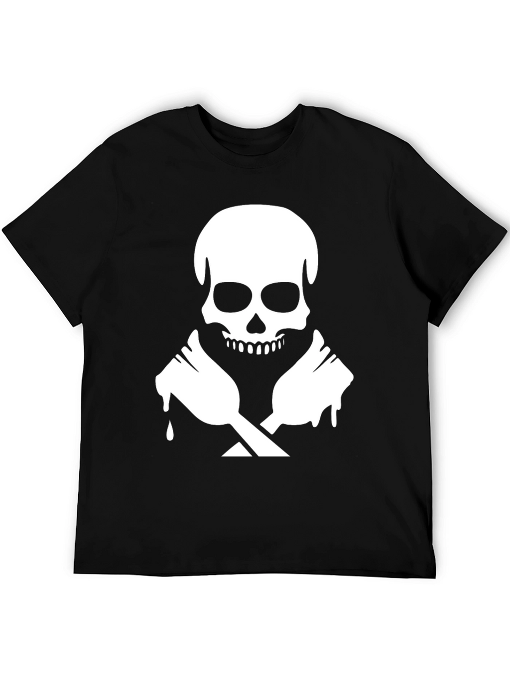 Skull & Crossed Spoons Graphic T-Shirt