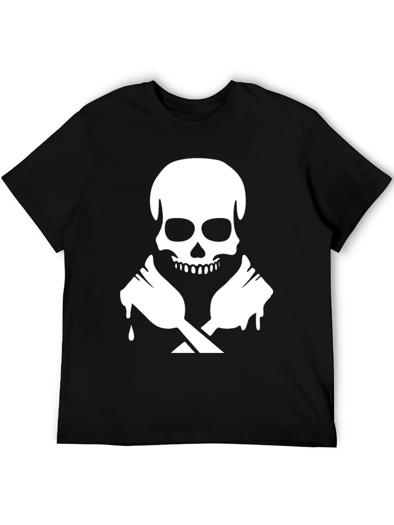 Skull & Crossed Spoons Graphic T-Shirt