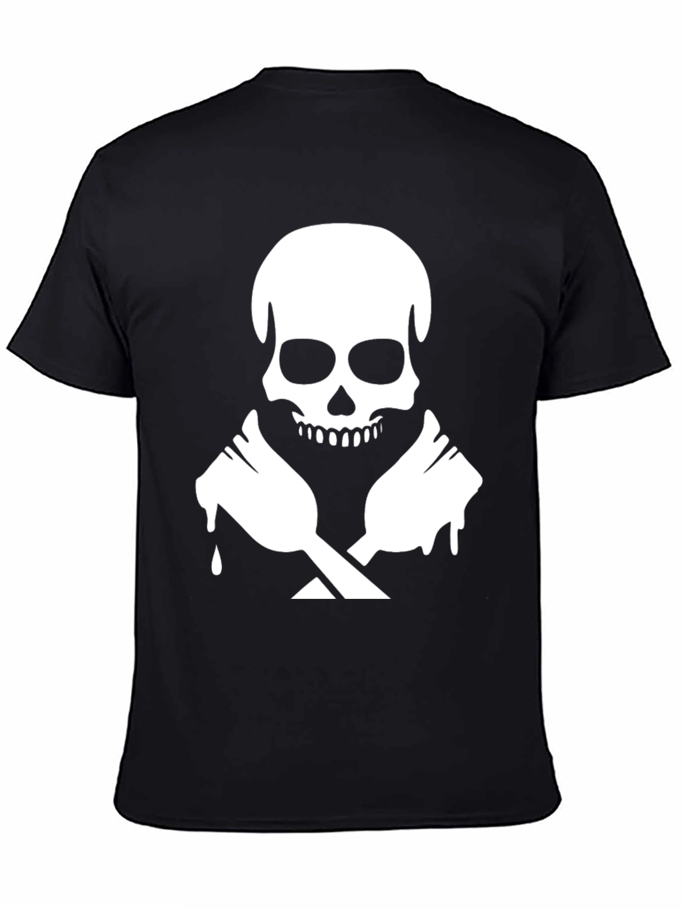 Skull & Crossed Spoons Graphic T-Shirt