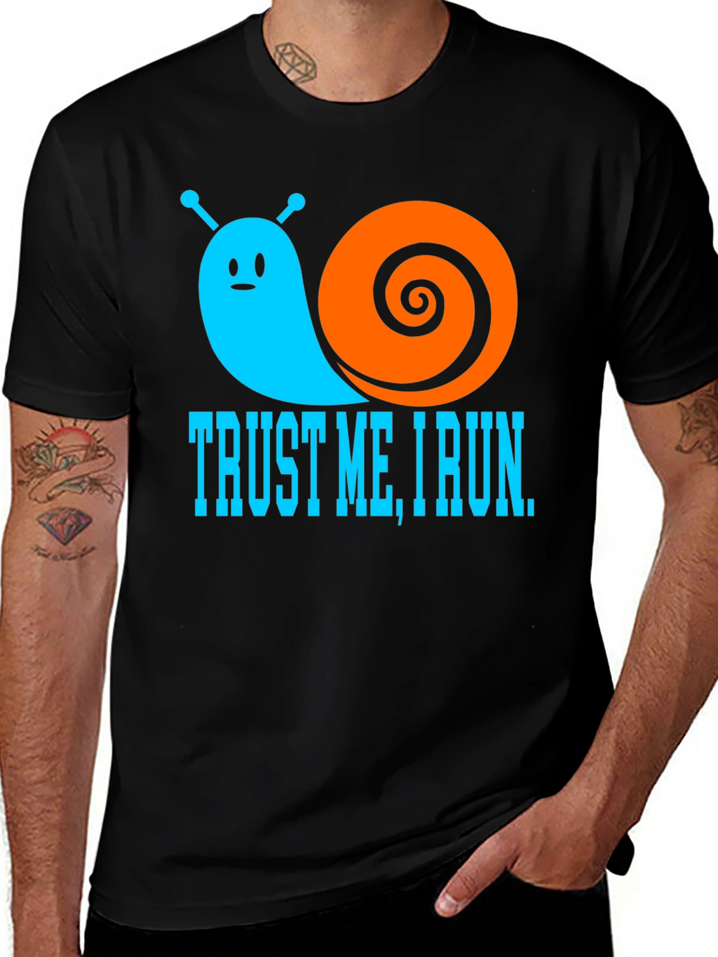 Trust Me I Run - Snail Graphic T-Shirt