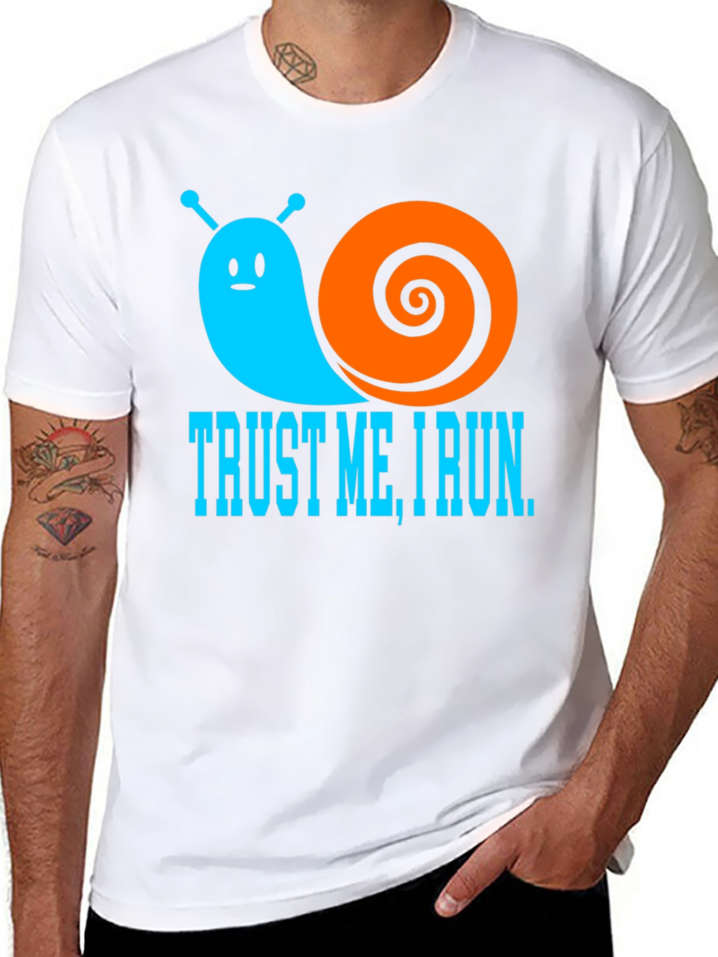 Trust Me I Run - Snail Graphic T-Shirt