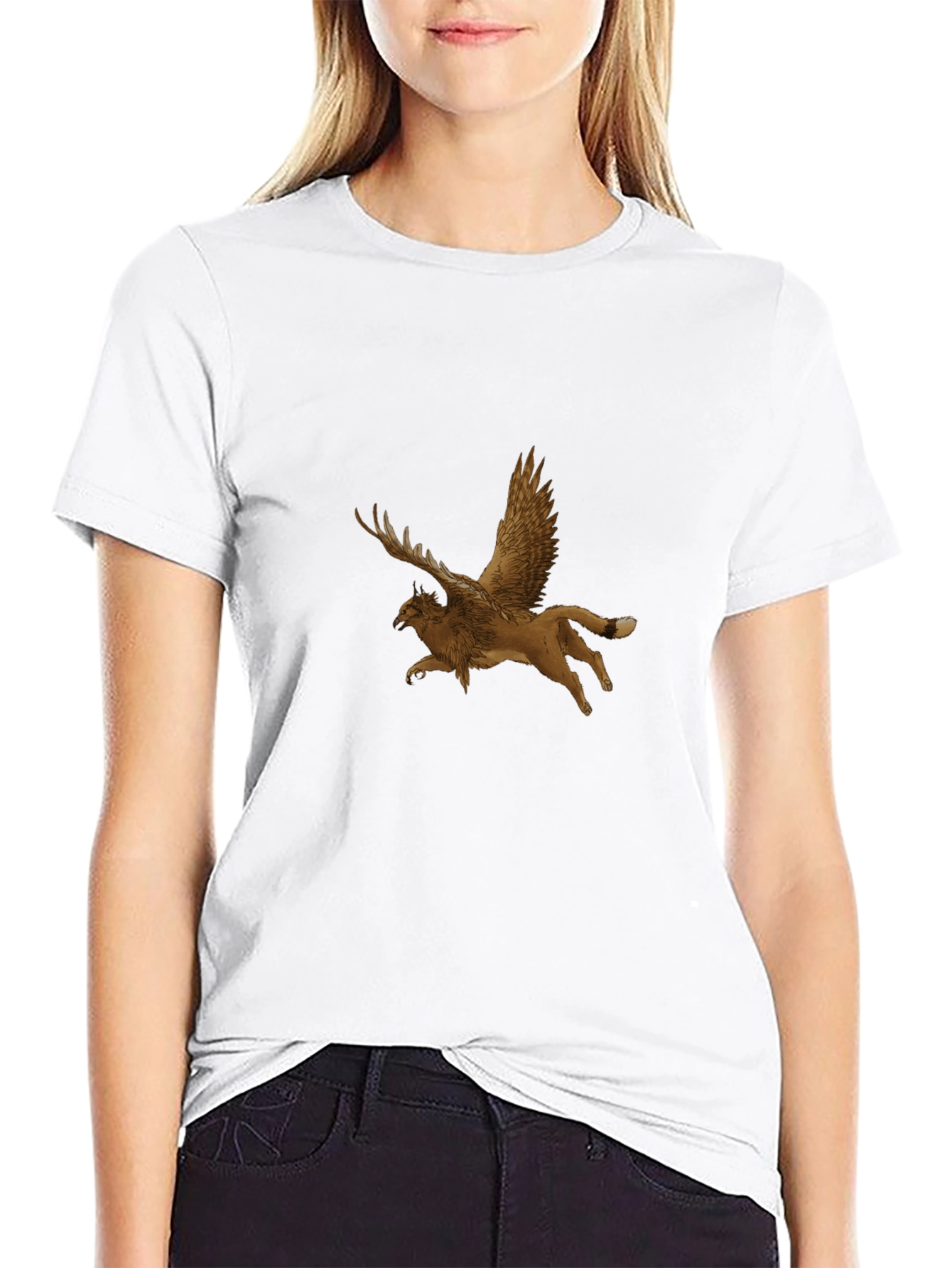 Griffin Graphic Tee - Stylish Black T-Shirt