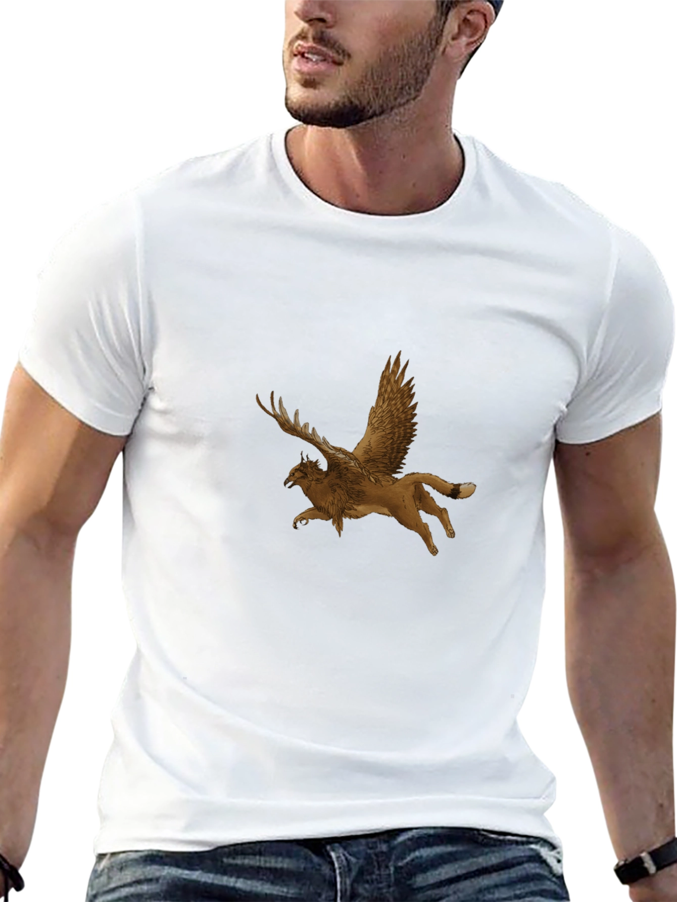 Griffin Graphic Tee - Stylish Black T-Shirt