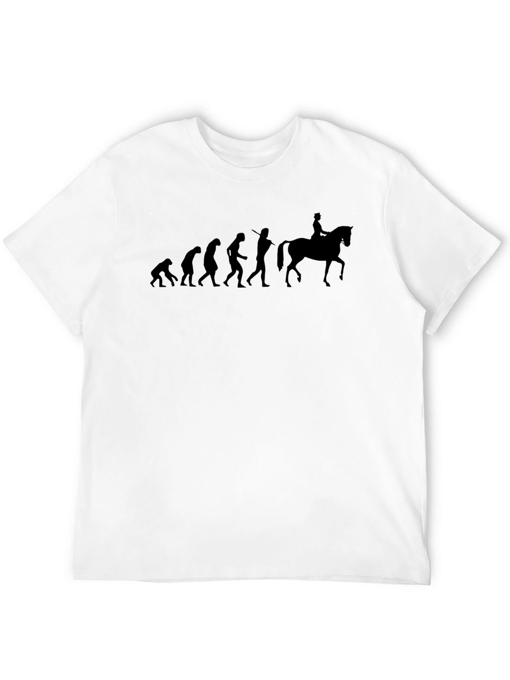 Evolution of Horse Rider T-Shirt - Black