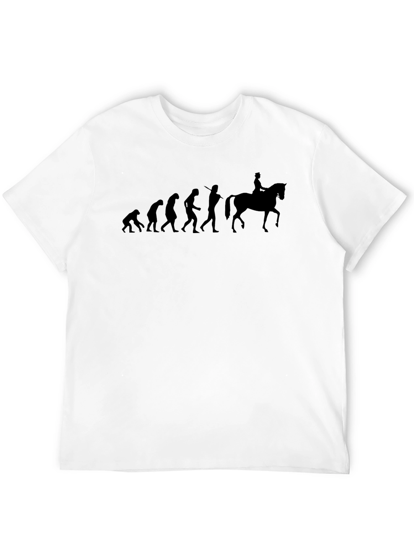 Evolution of Horse Rider T-Shirt - Black