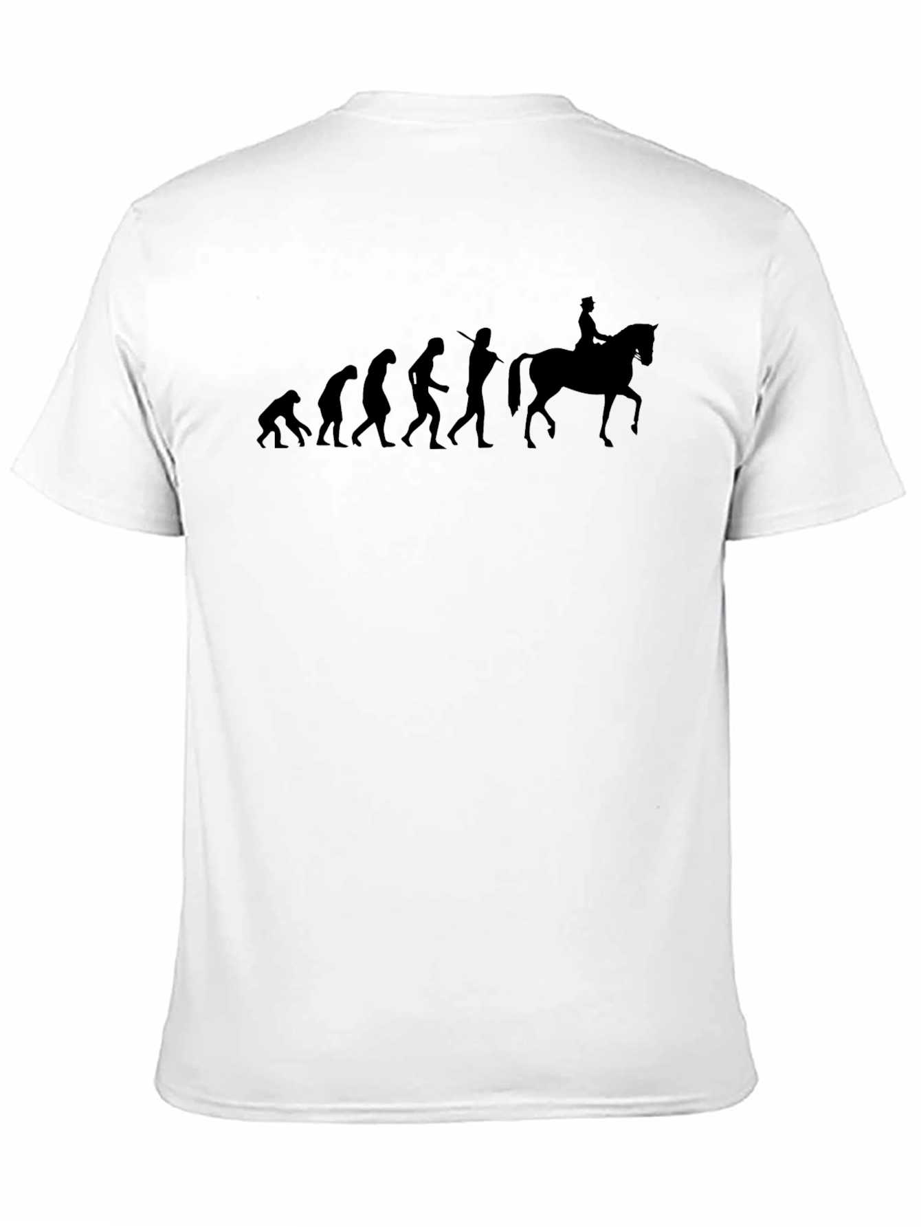 Evolution of Horse Rider T-Shirt - Black