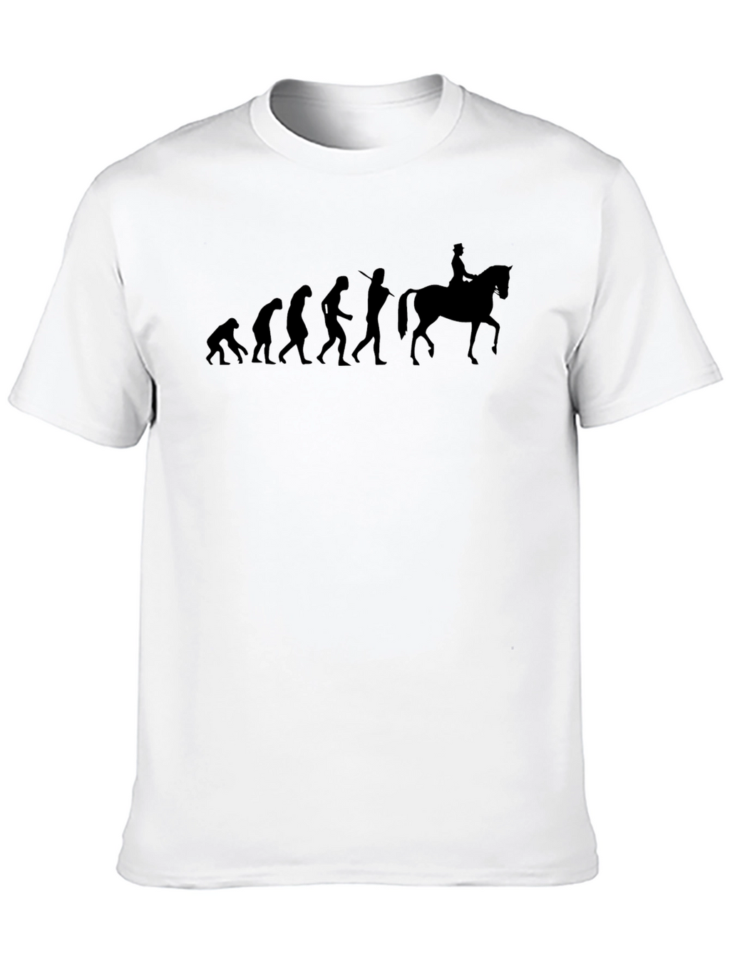 Evolution of Horse Rider T-Shirt - Black