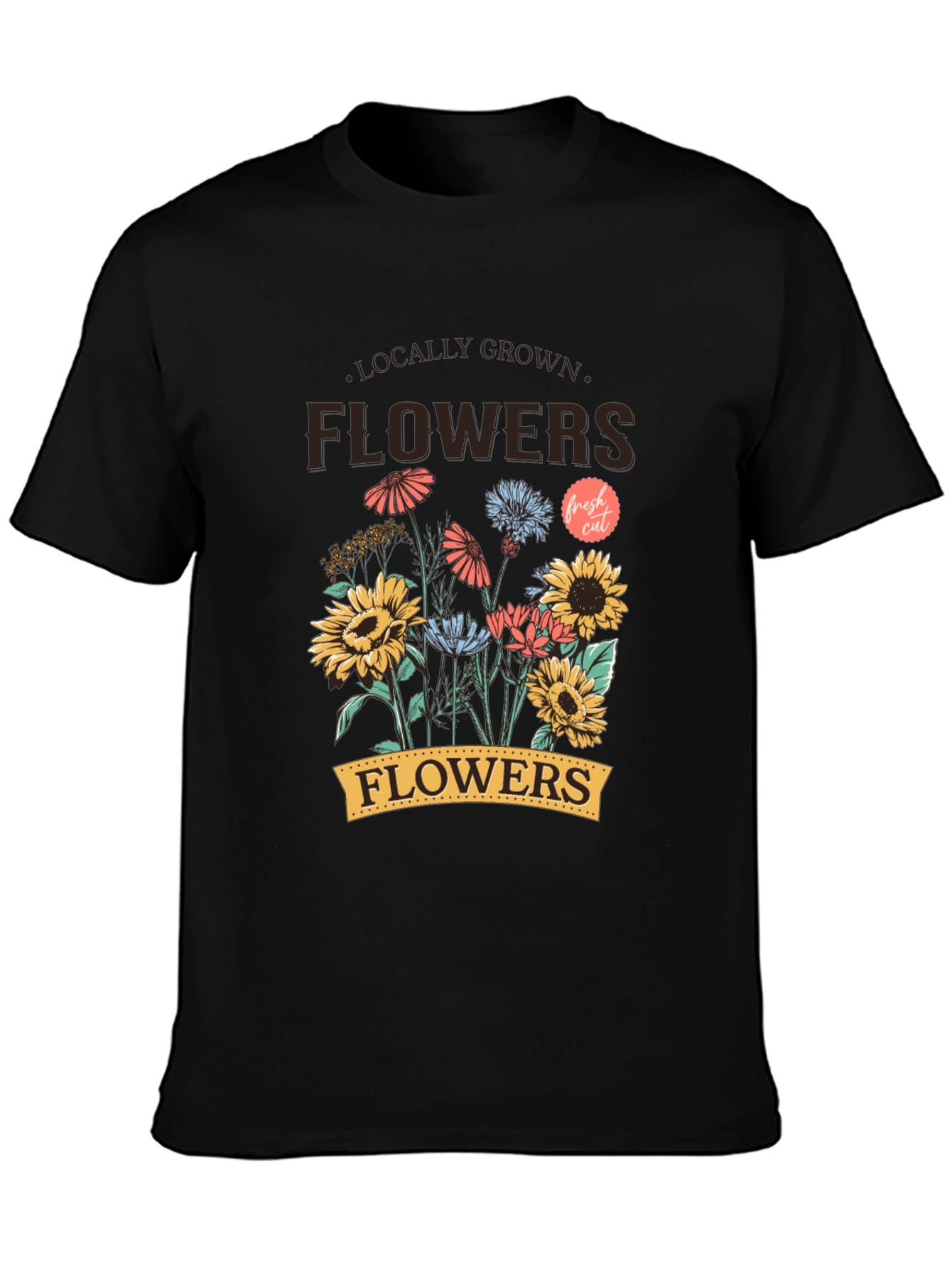 Locally Grown Flowers Graphic T-Shirt - Unisex
