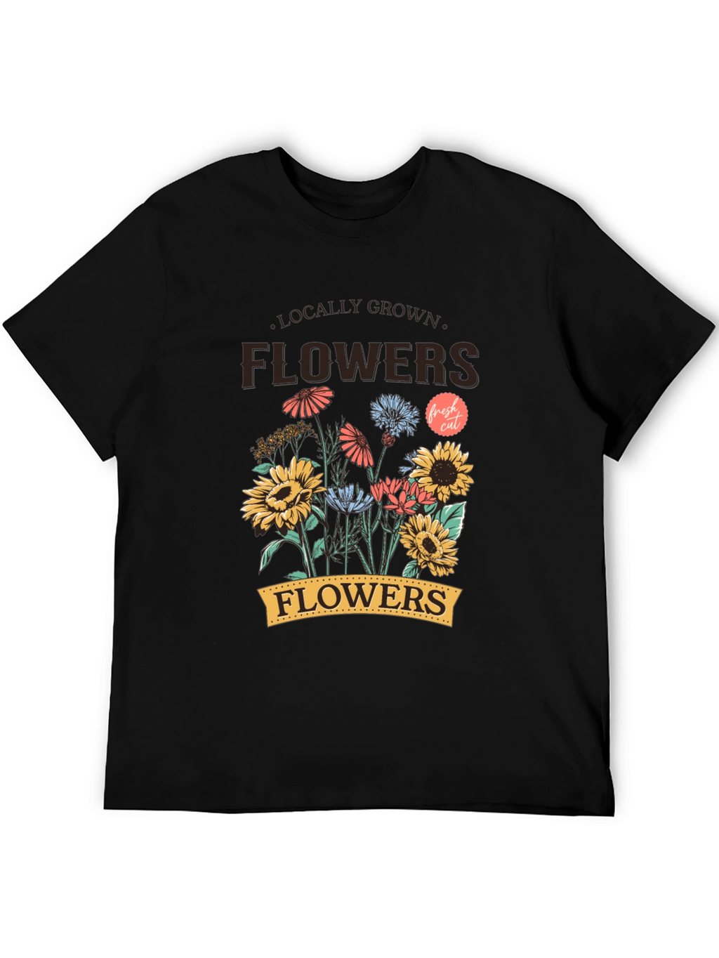 Locally Grown Flowers Graphic T-Shirt - Unisex