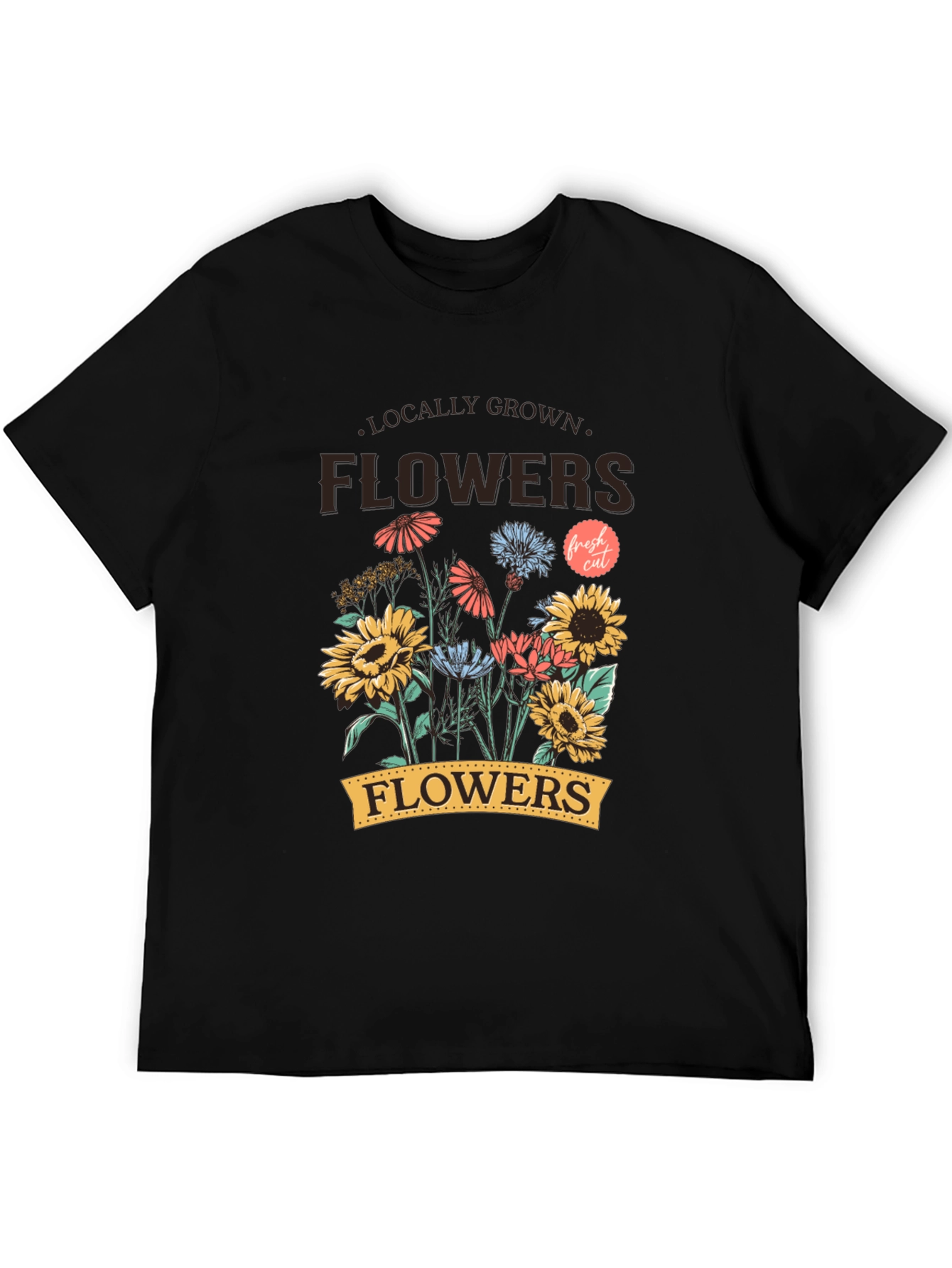 Locally Grown Flowers Graphic T-Shirt - Unisex