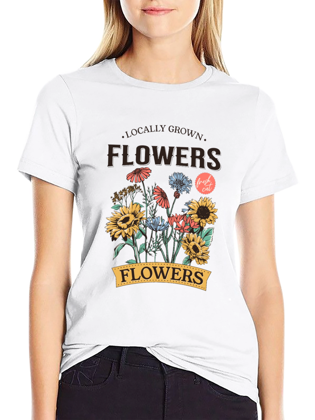 Locally Grown Flowers Graphic T-Shirt - Unisex