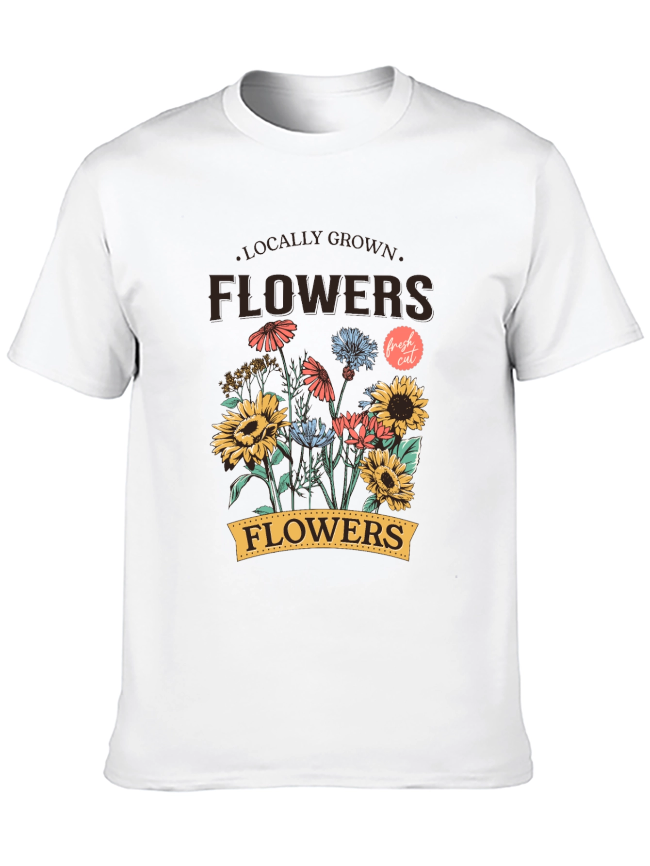 Locally Grown Flowers Graphic T-Shirt - Unisex