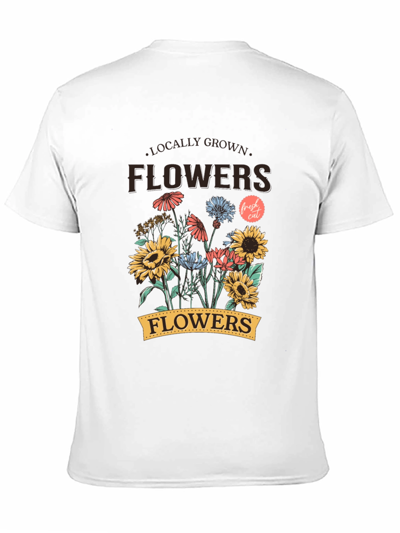 Locally Grown Flowers Graphic T-Shirt - Unisex