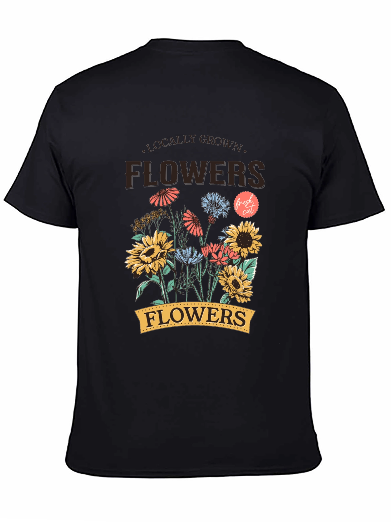 Locally Grown Flowers Graphic T-Shirt - Unisex