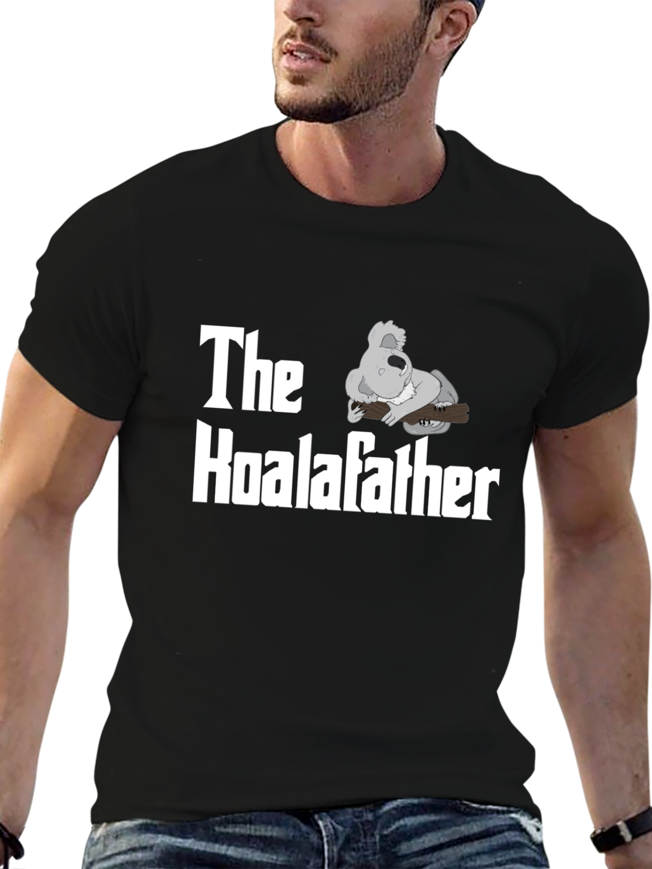 The Koalafather Graphic T-Shirt - Black