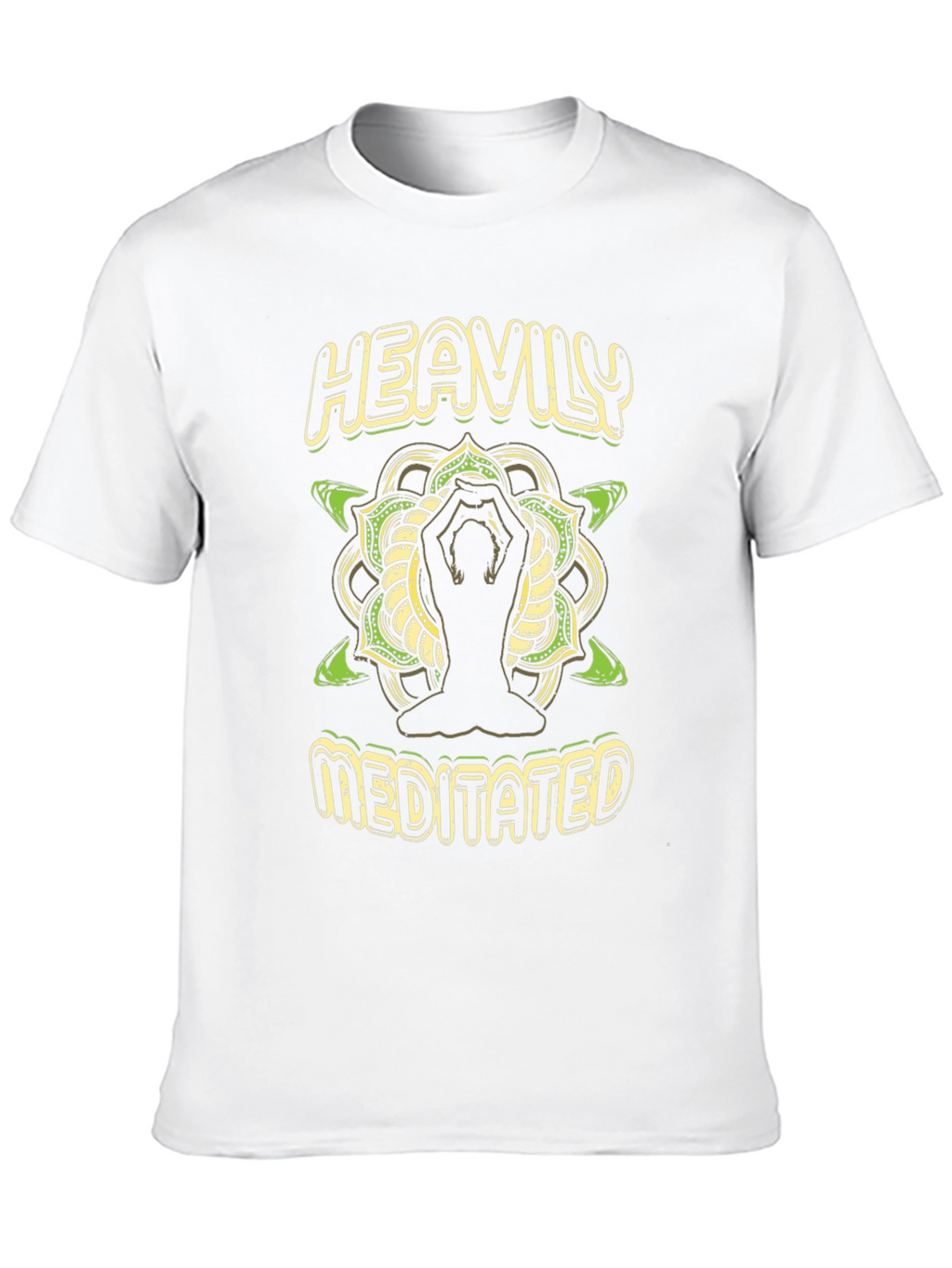 Heavily Meditated Yoga T-Shirt - Black