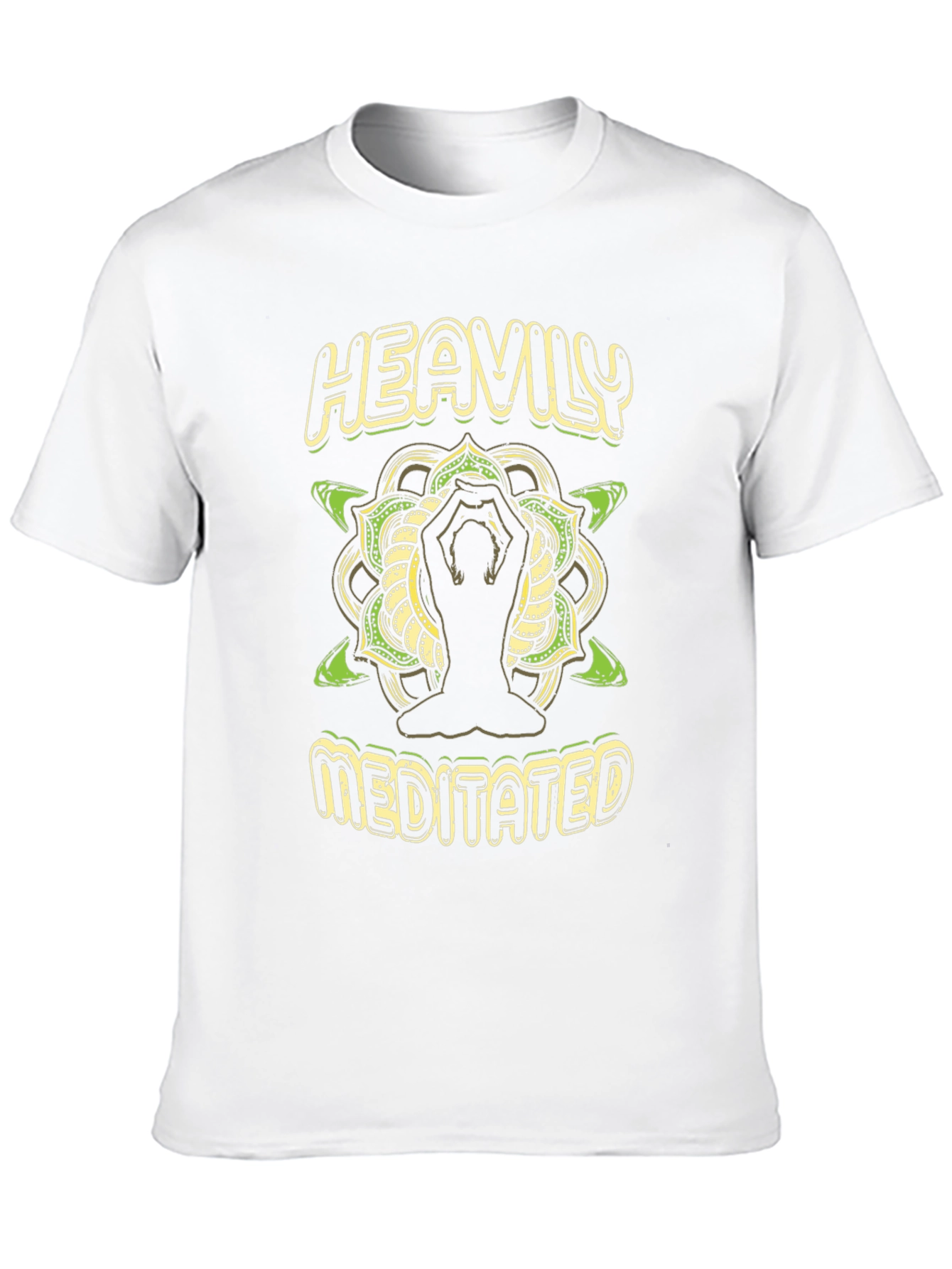 Heavily Meditated Yoga T-Shirt - Black