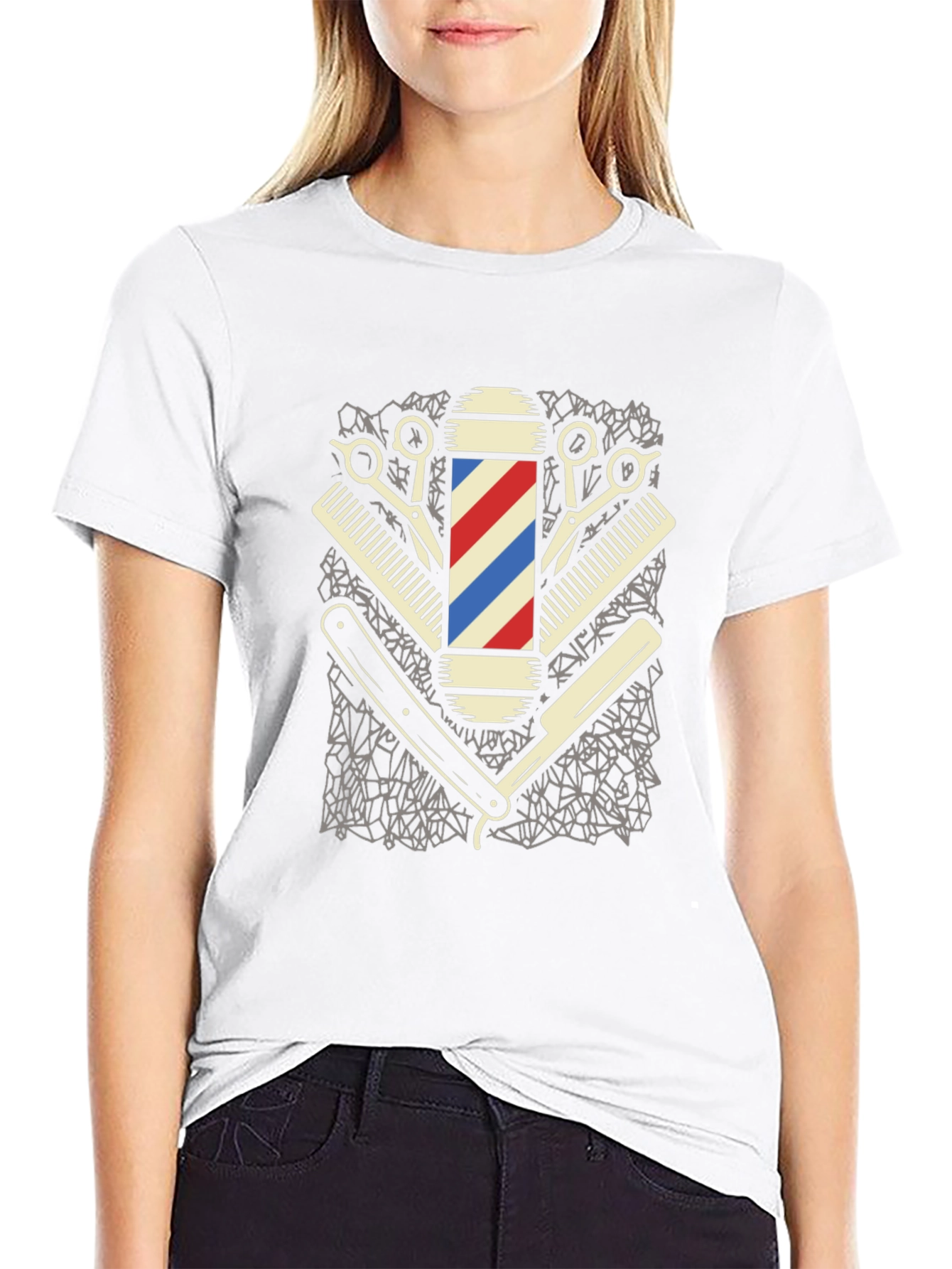 Barber Shop Graphic Tee - Cool Hairstylist T-Shirt