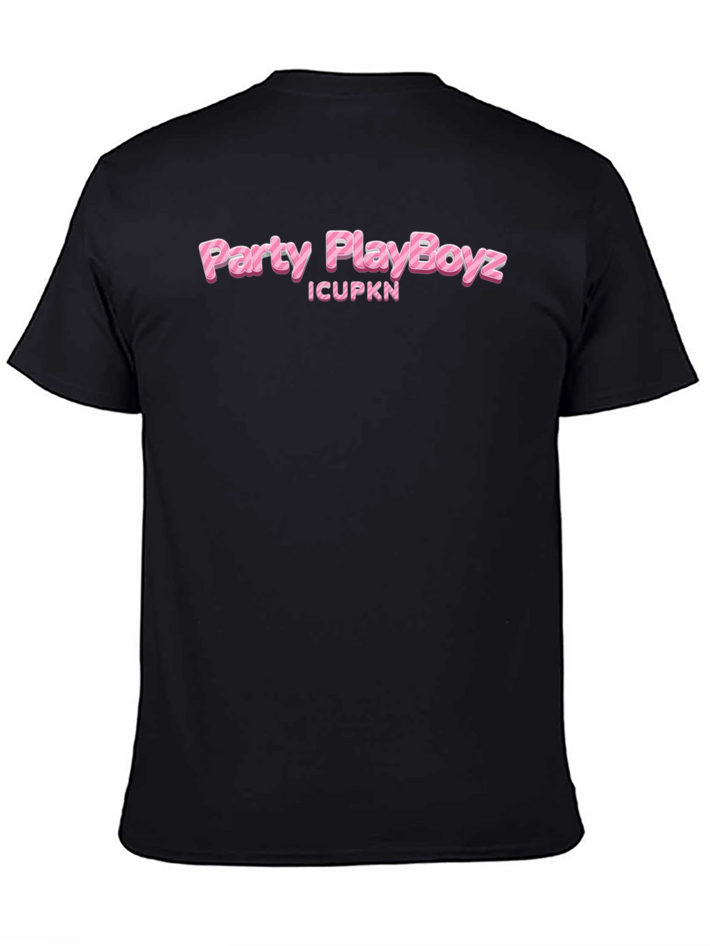 Party PlayBoyz Graphic T-Shirt - Black Crew Neck Tee