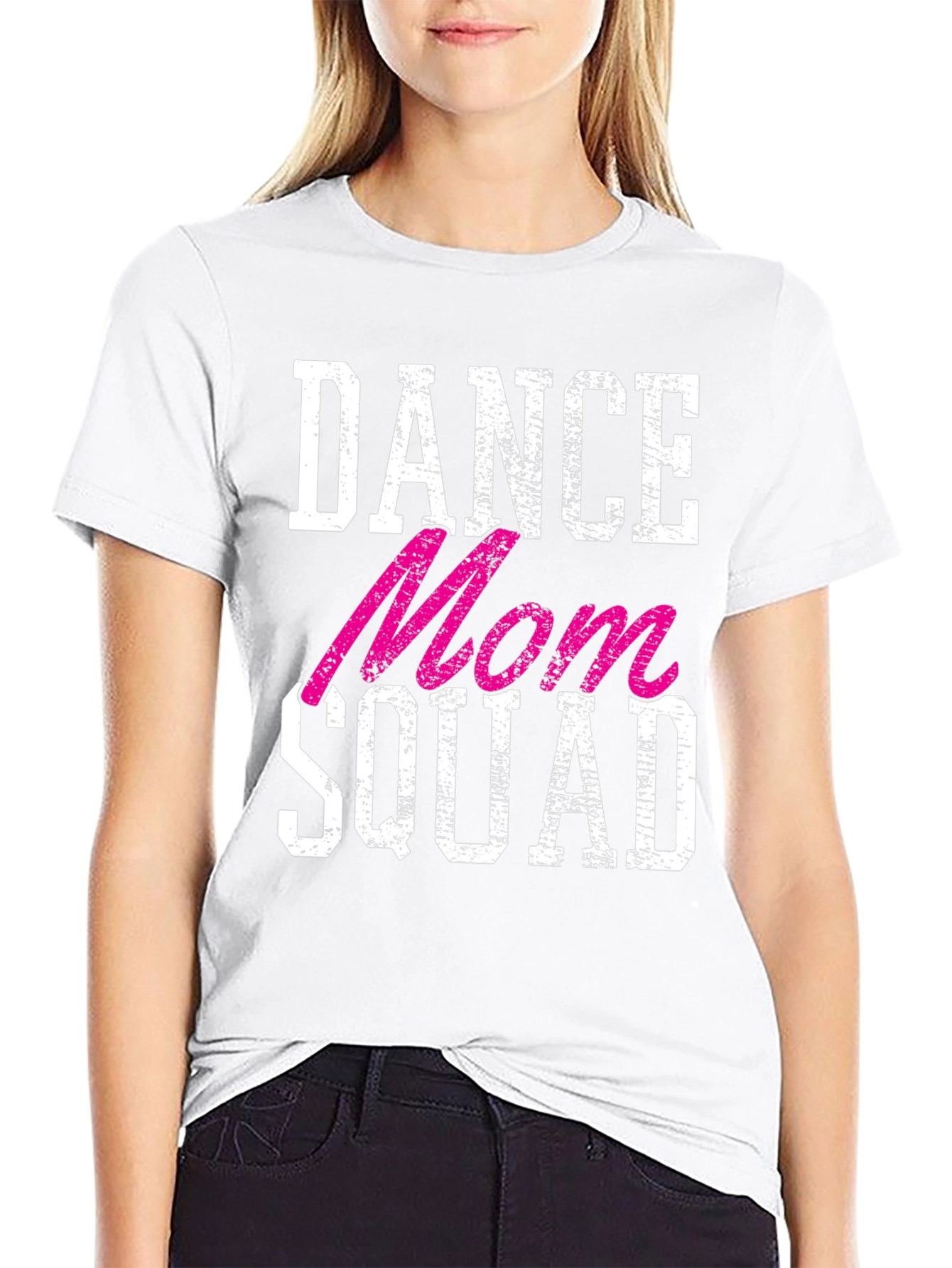 Dance Mom Squad Graphic Tee - Black Crewneck T-Shirt