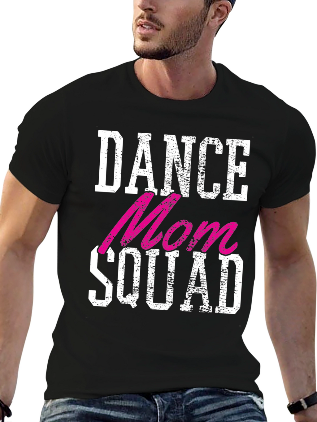 Dance Mom Squad Graphic Tee - Black Crewneck T-Shirt