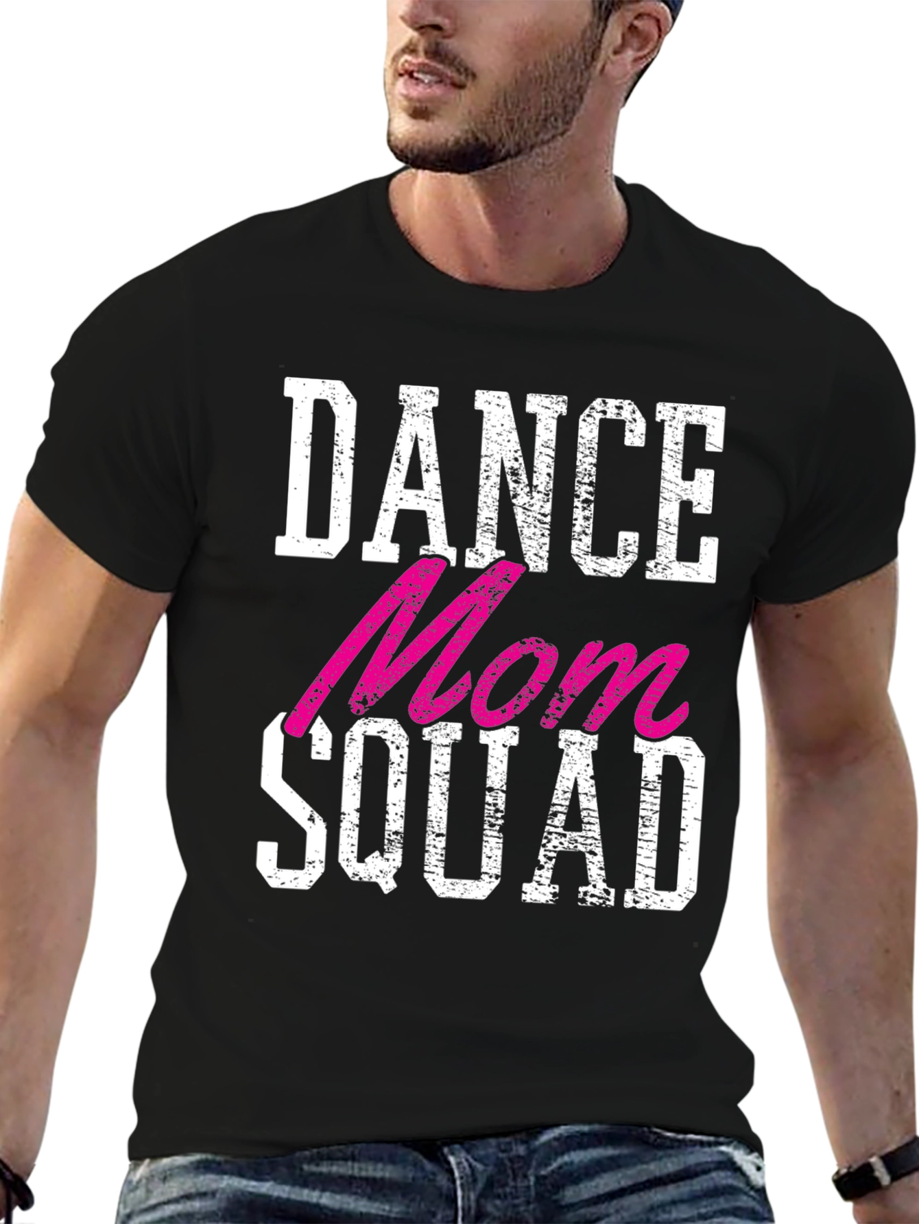 Dance Mom Squad Graphic Tee - Black Crewneck T-Shirt