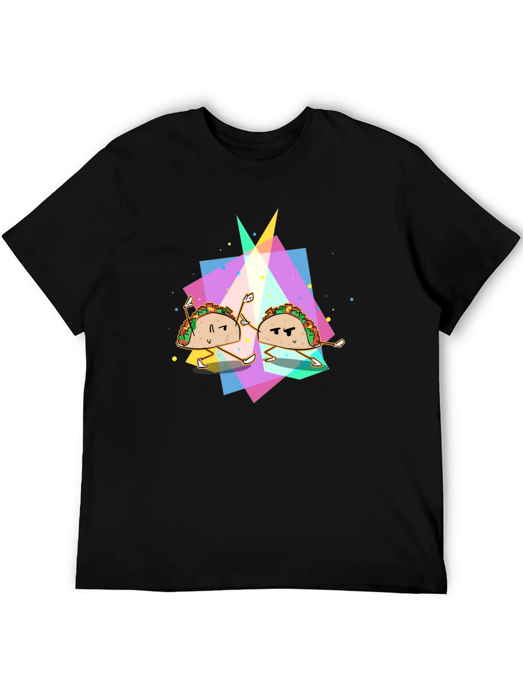 Taco Dance Graphic Black T-Shirt
