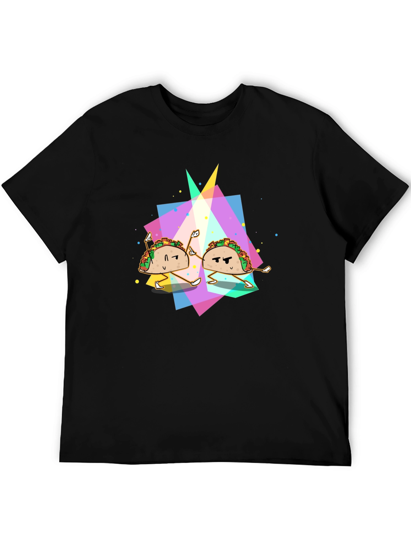 Taco Dance Graphic Black T-Shirt