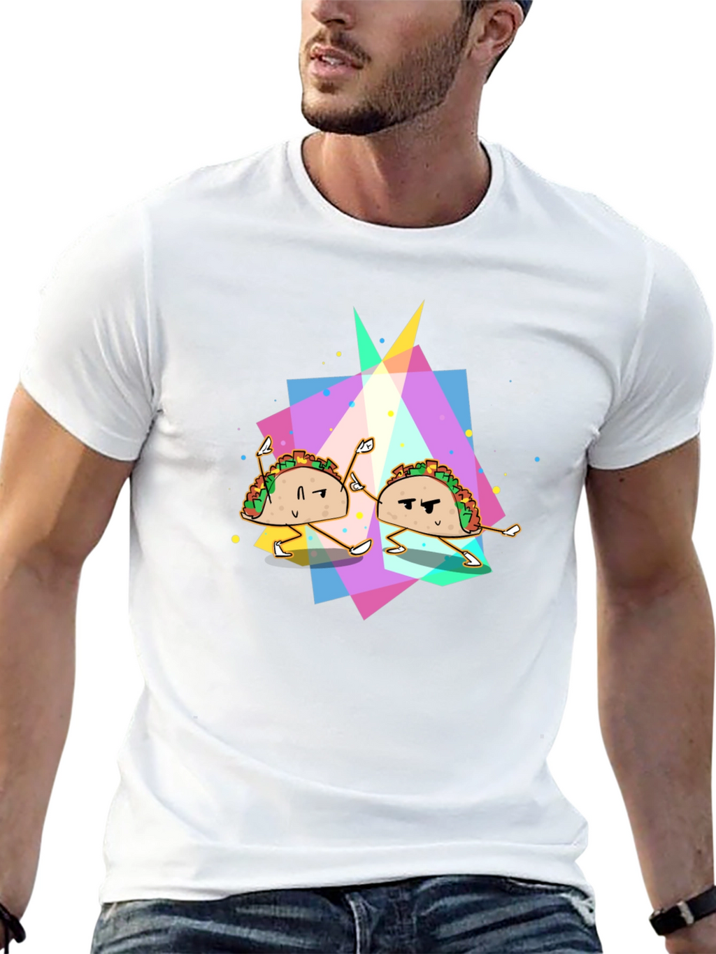 Taco Dance Graphic Black T-Shirt