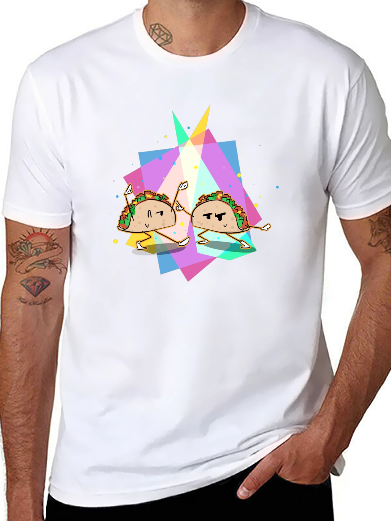 Taco Dance Graphic Black T-Shirt