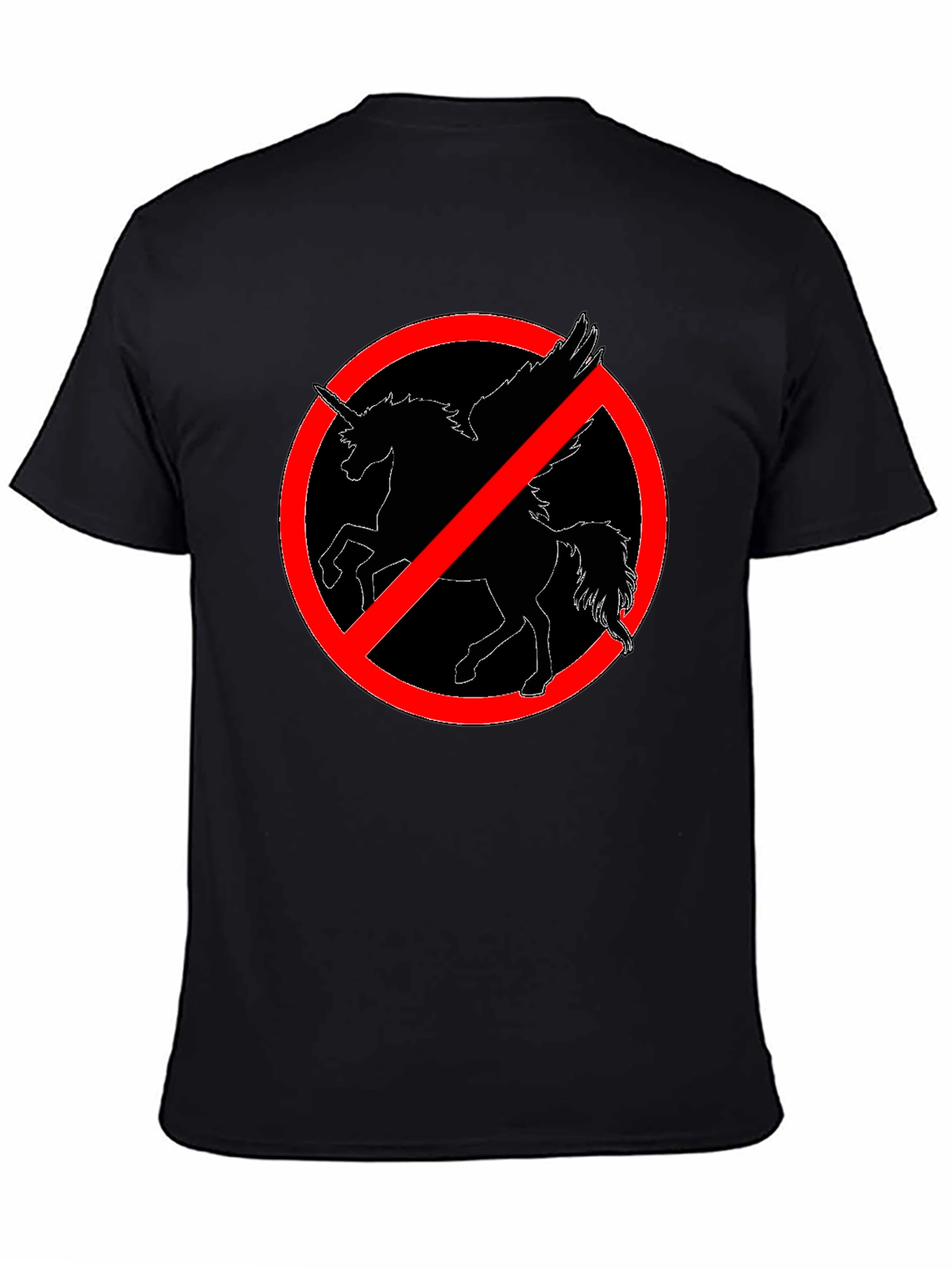 No Unicorns Allowed! Black T-Shirt