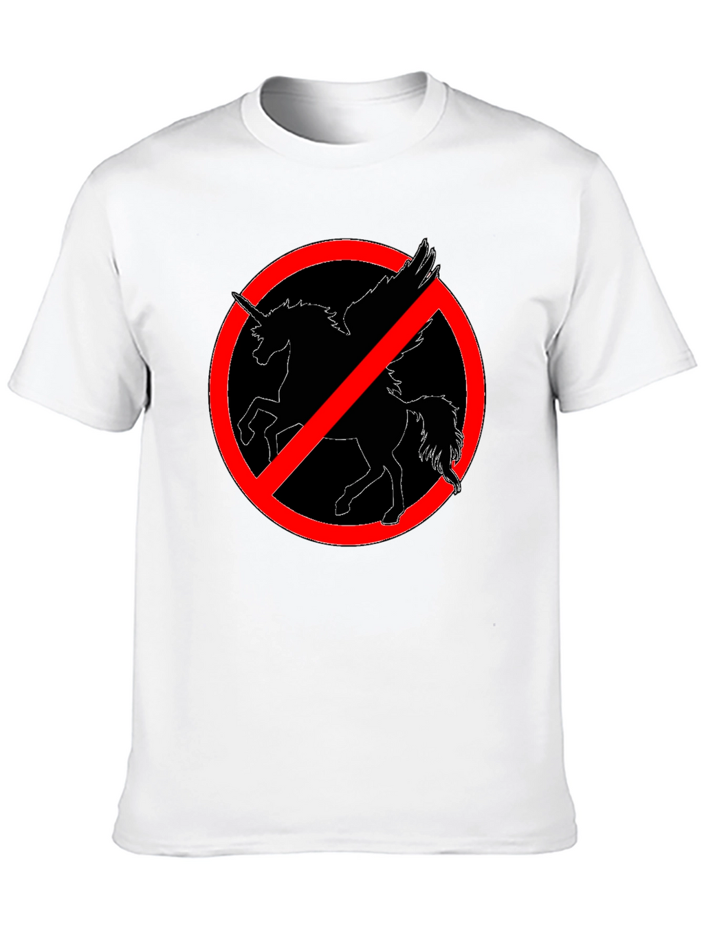 No Unicorns Allowed! Black T-Shirt