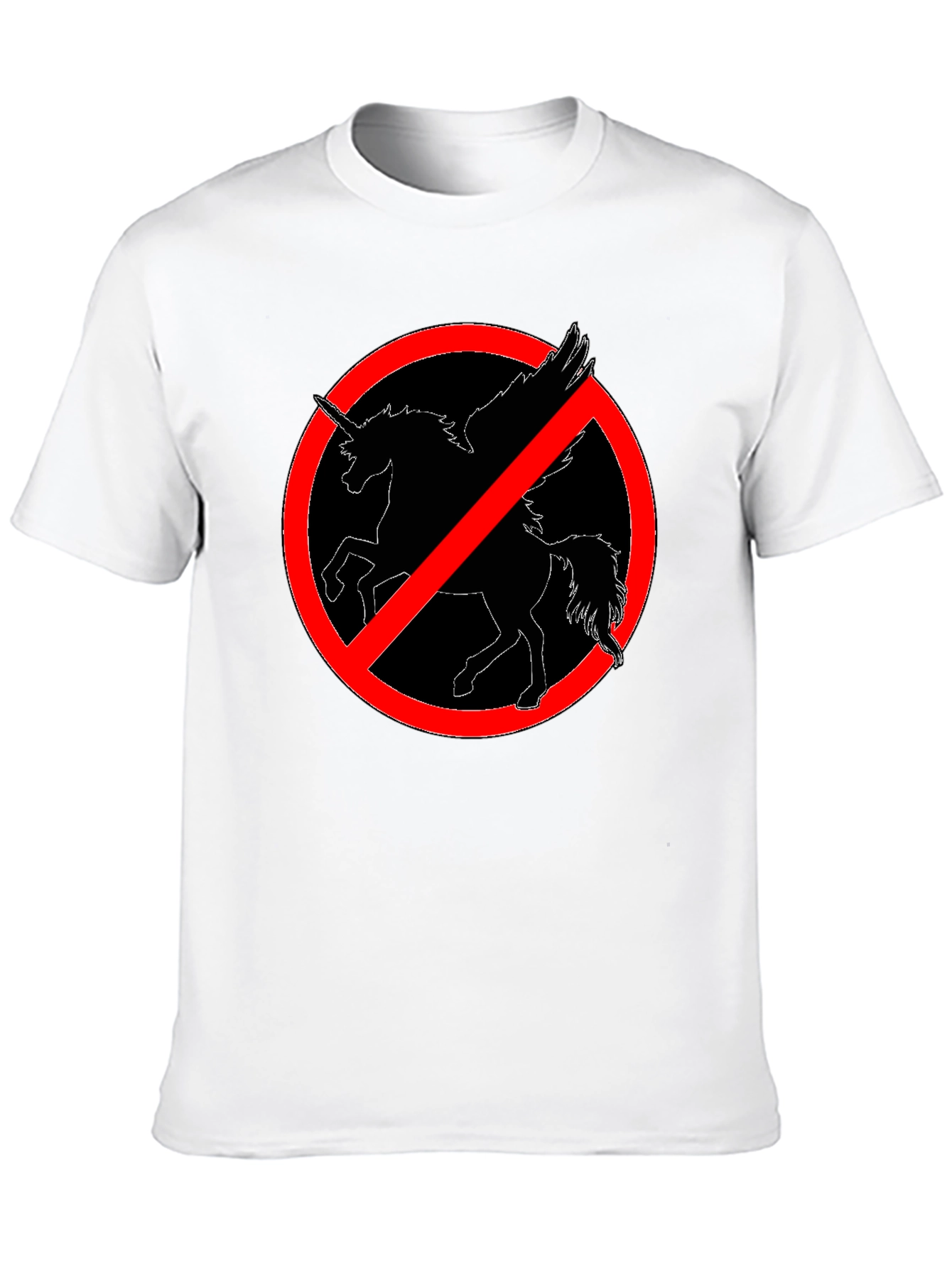 No Unicorns Allowed! Black T-Shirt