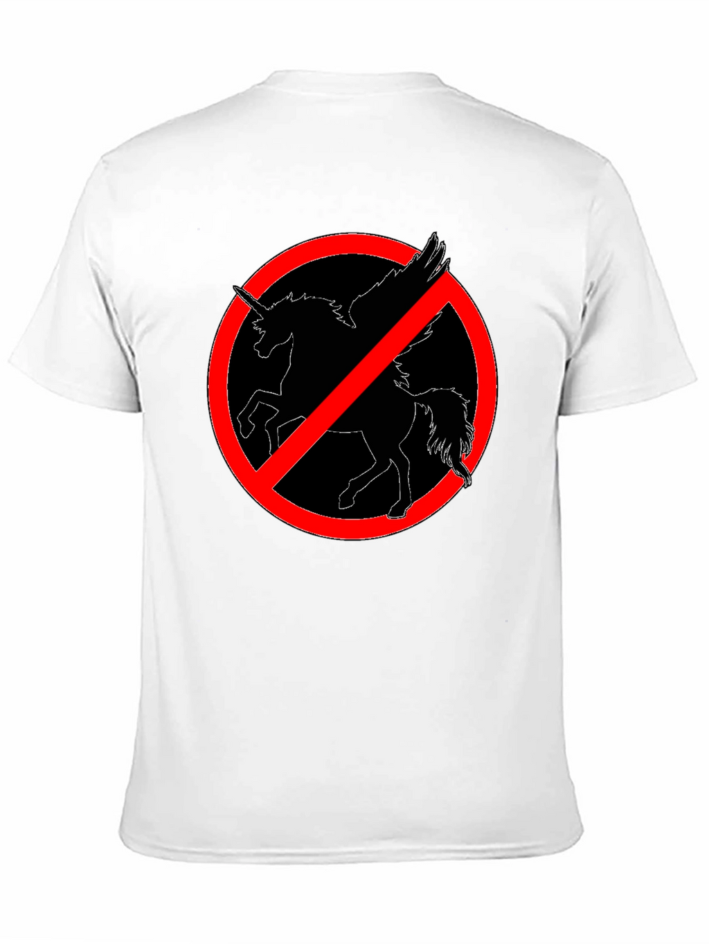 No Unicorns Allowed! Black T-Shirt