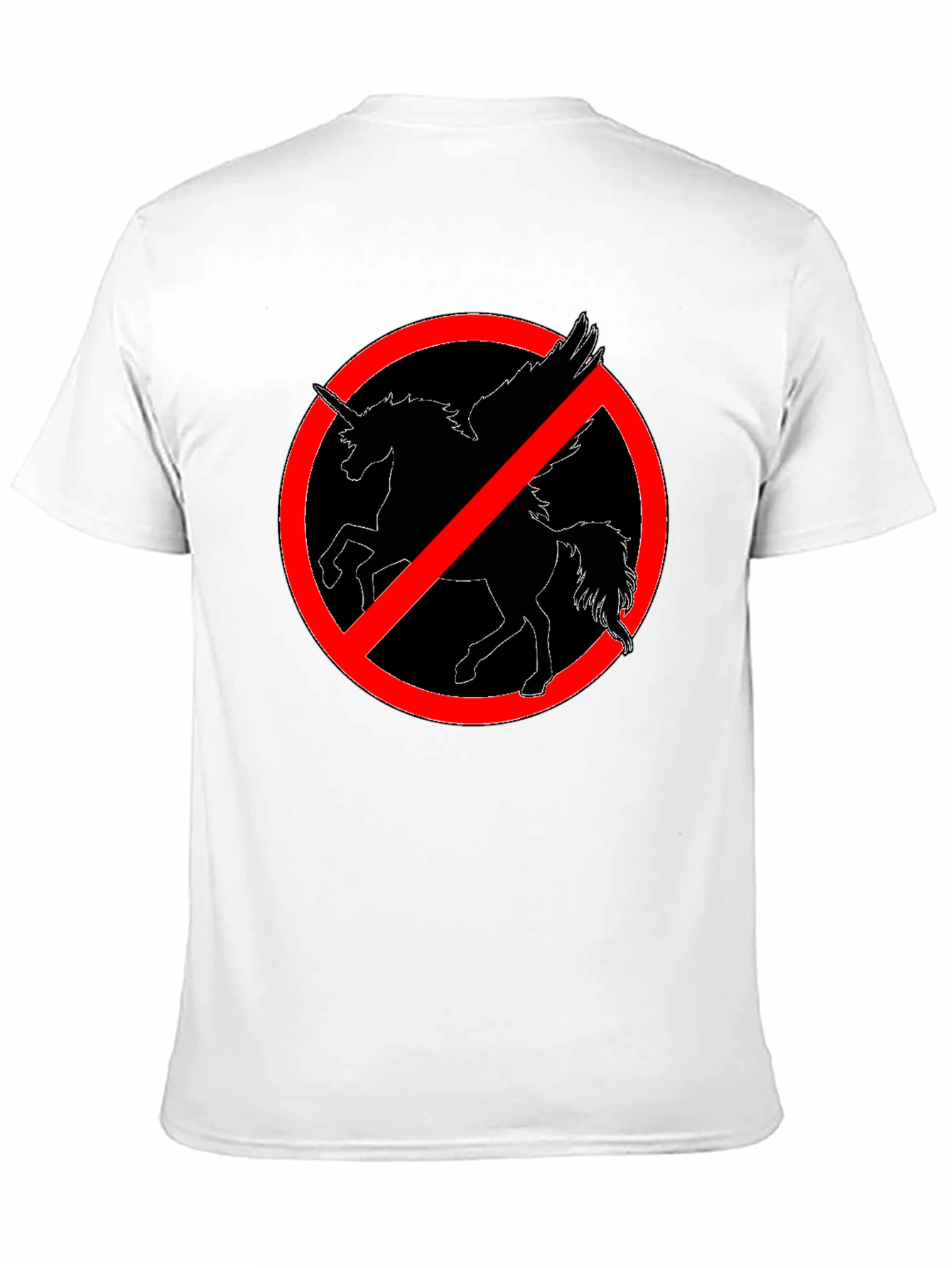 No Unicorns Allowed! Black T-Shirt