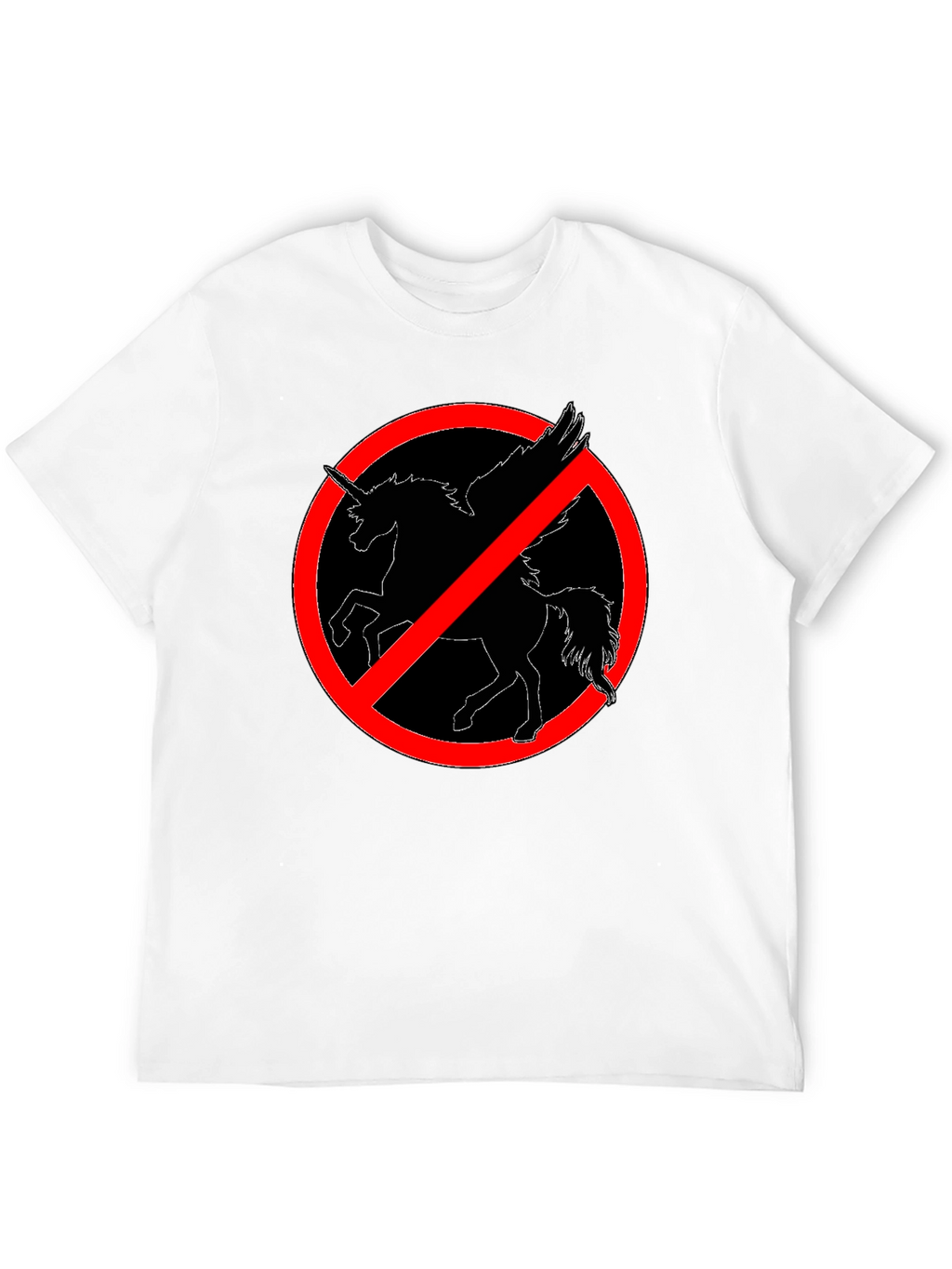 No Unicorns Allowed! Black T-Shirt