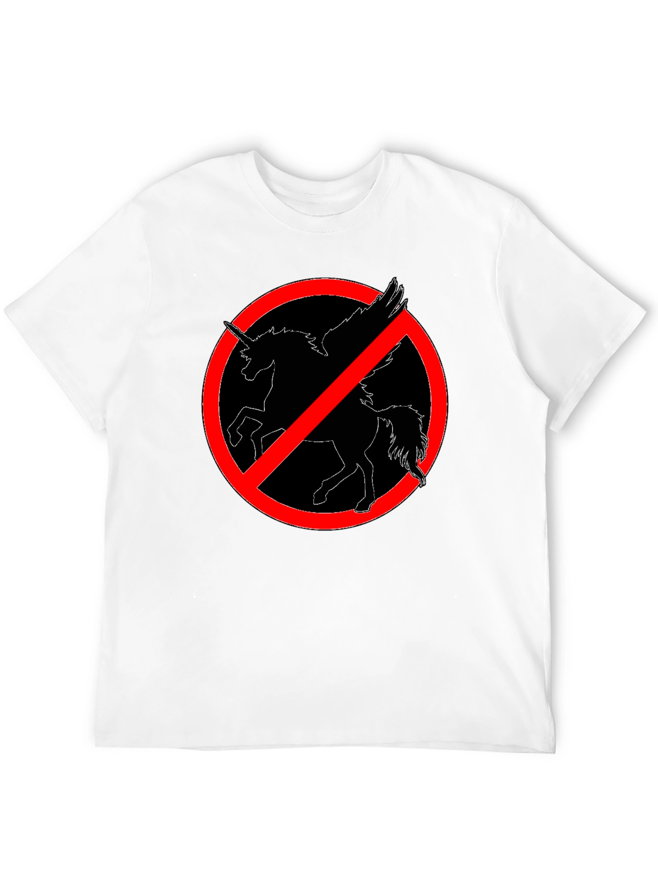 No Unicorns Allowed! Black T-Shirt