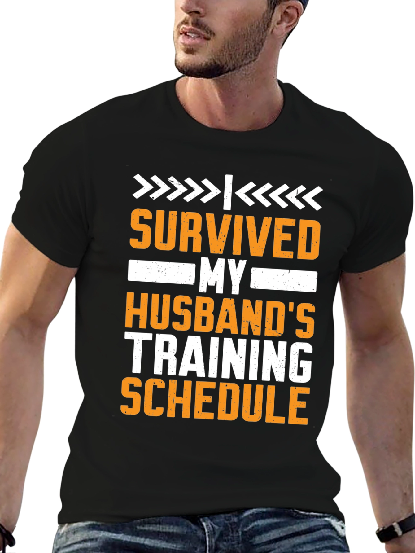 Humorous Survived Husbands Training Schedule T-Shirt