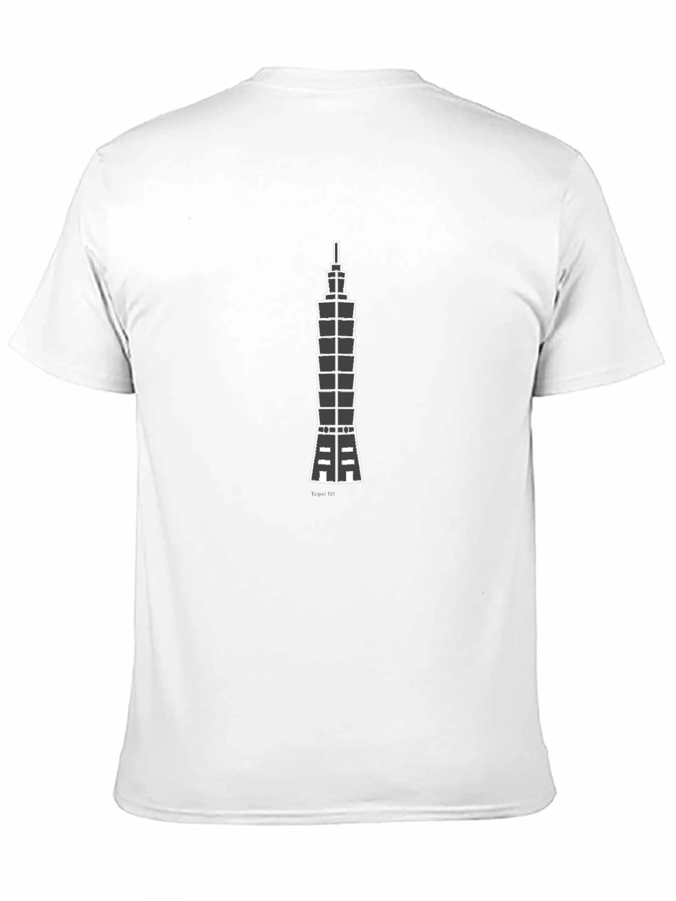 Taipei 101 Graphic Tee - Black Cotton Comfort