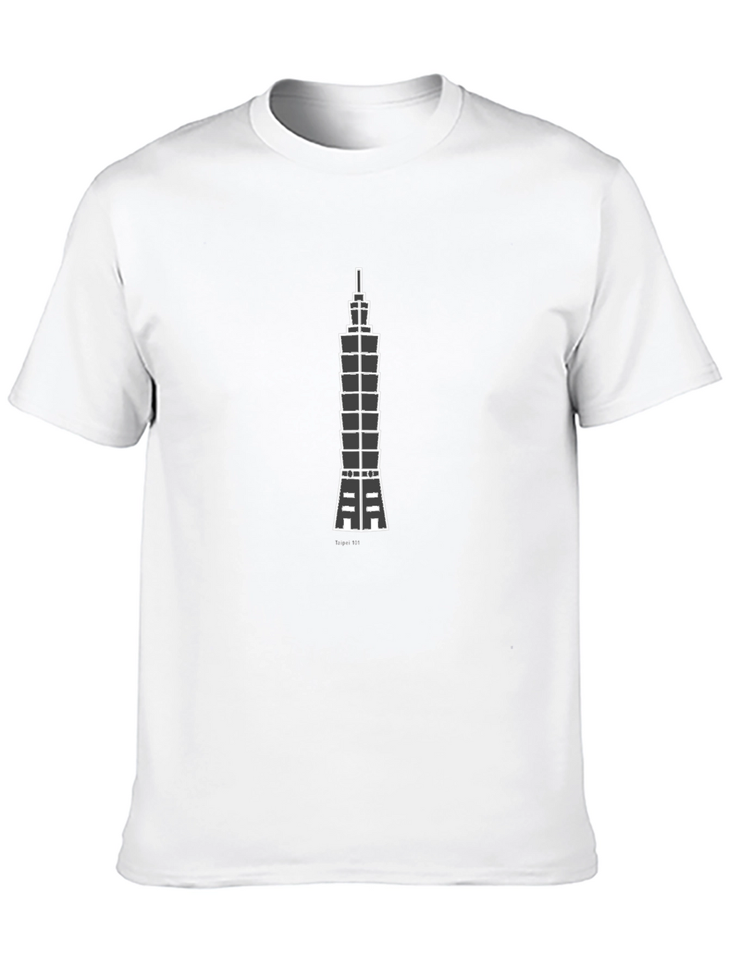 Taipei 101 Graphic Tee - Black Cotton Comfort