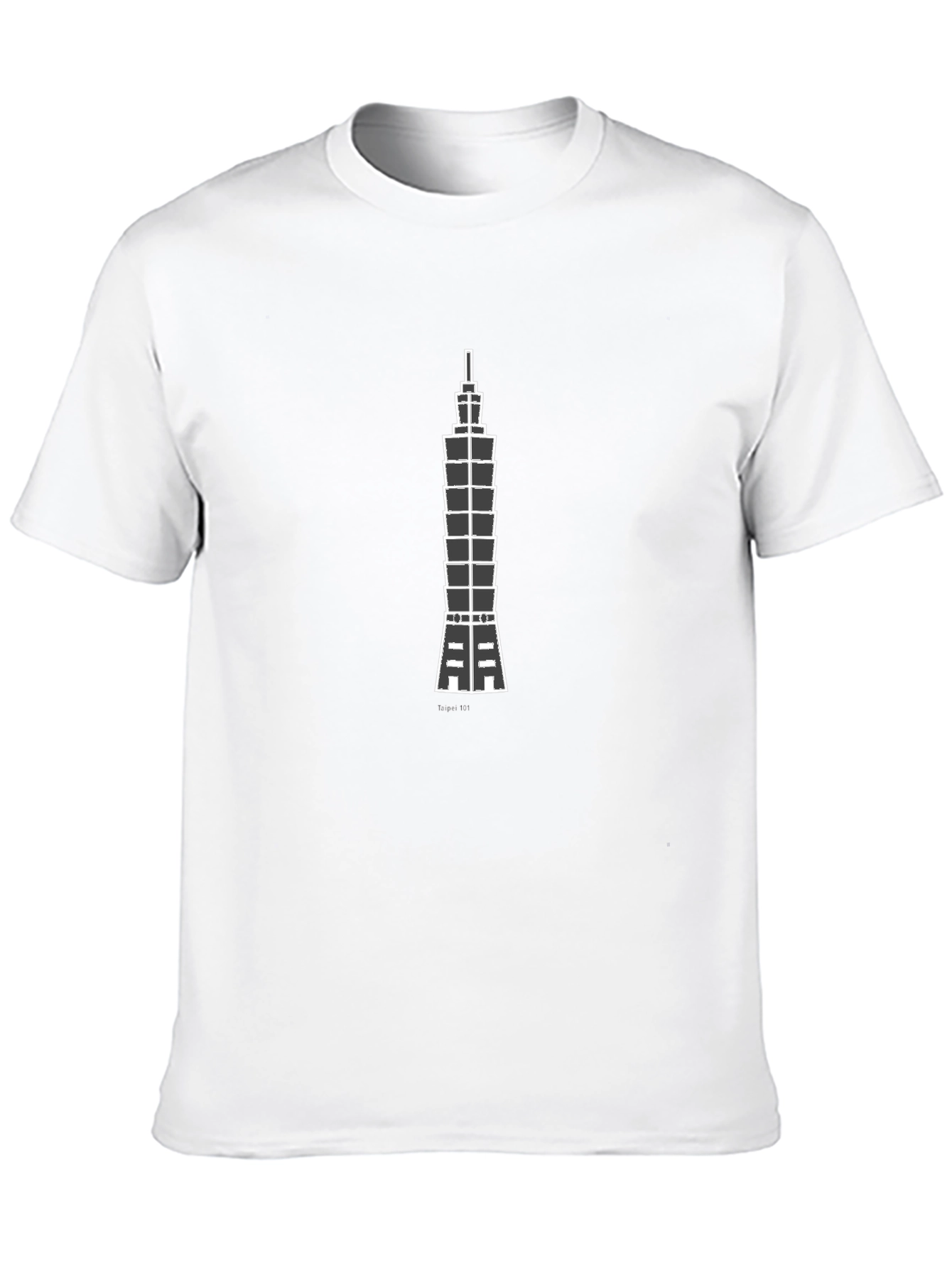 Taipei 101 Graphic Tee - Black Cotton Comfort